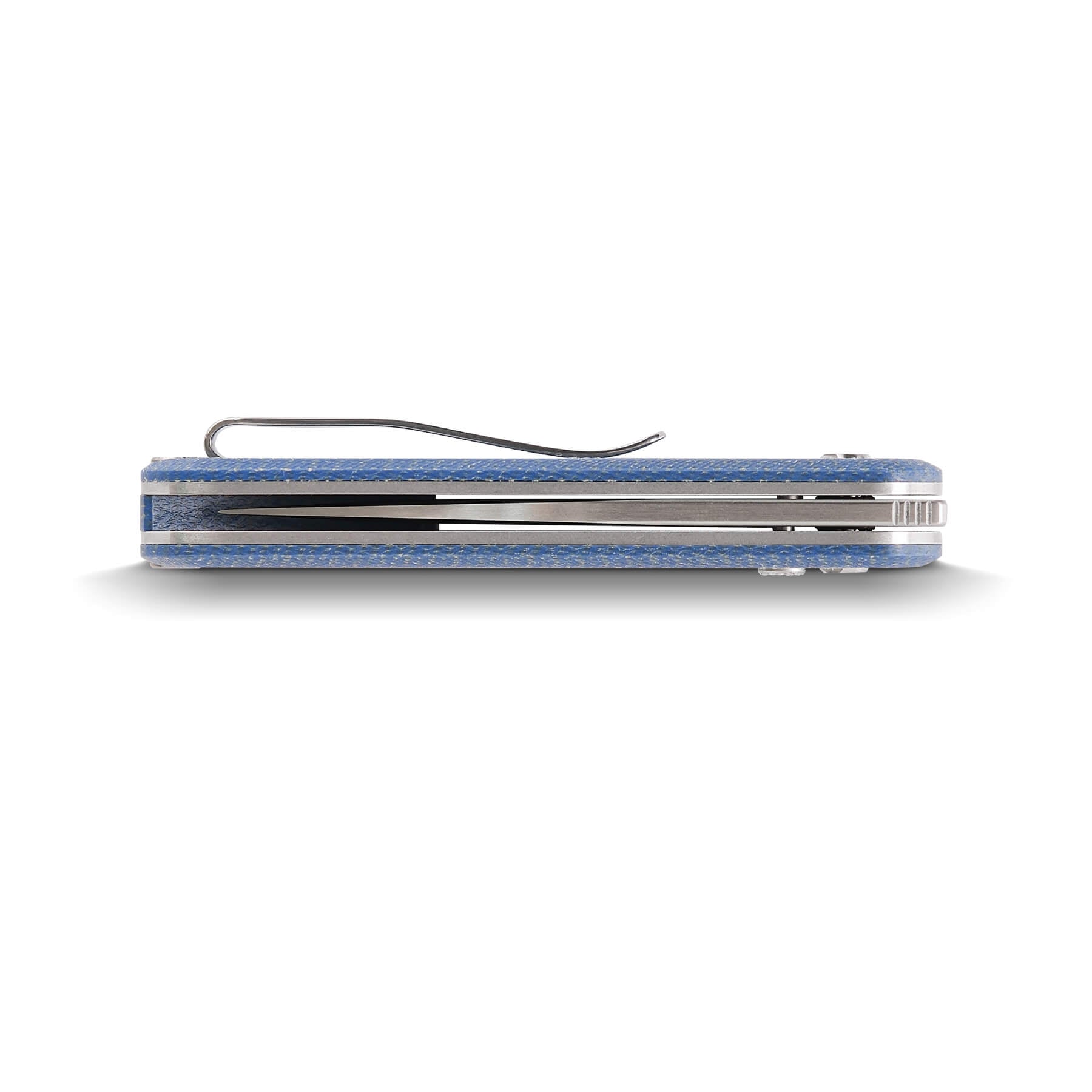 Vosteed Corgi Pup Knife, side view with pocket clip