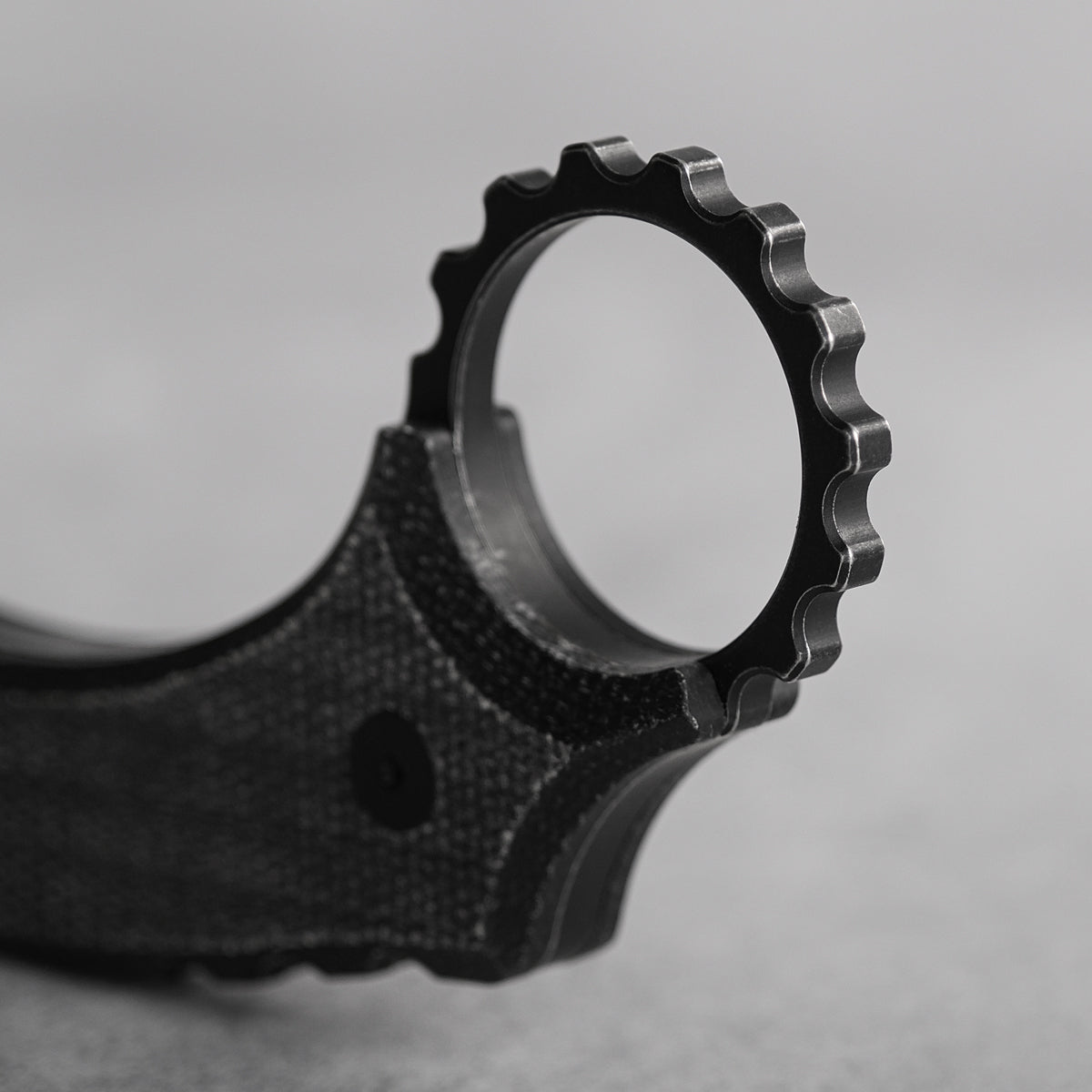 Dirty Girl Karambit Knife Finger Ring and Handle Detail
