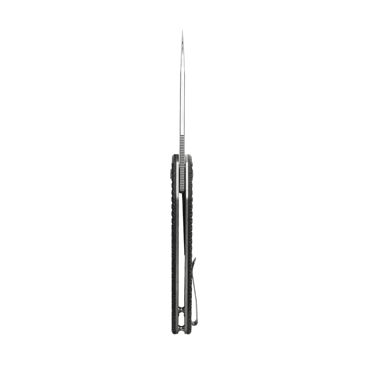 Vosteed Gator Knife: Side view profile, thin blade and handle