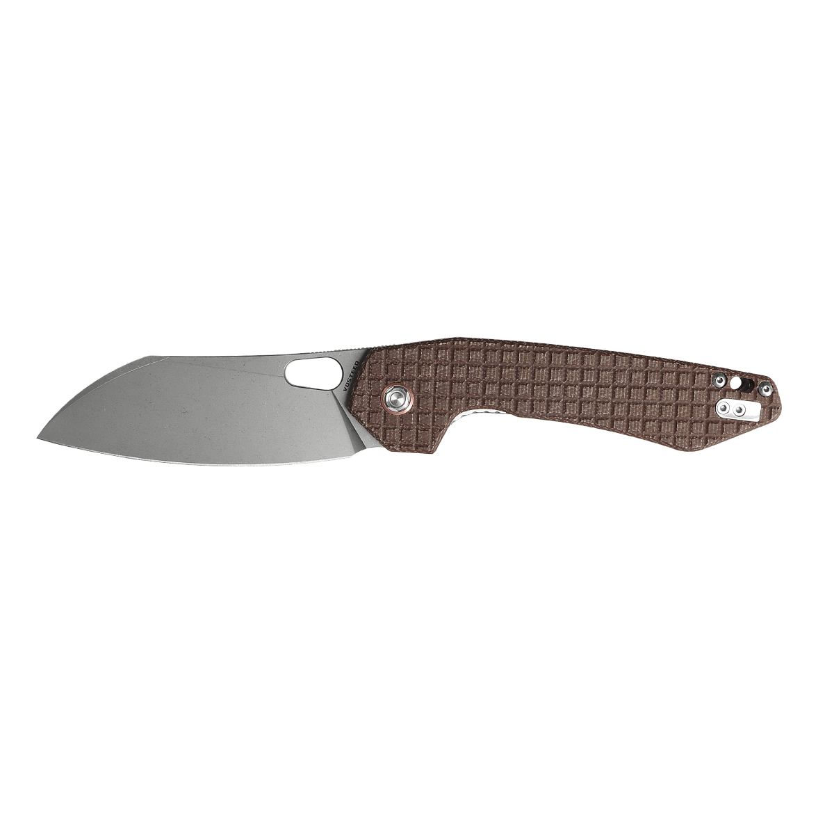 Gator Sheepsfoot Knife | Blue G10 Nitro-V Button Lock Folder