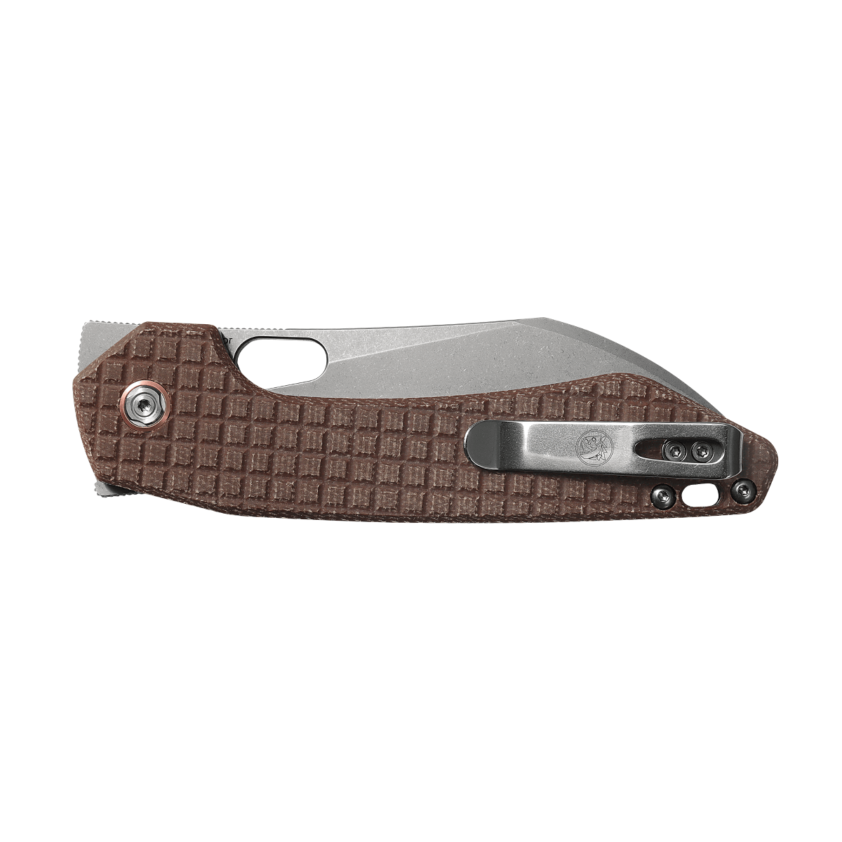 Vosteed Gator Knife, Brown Micarta Handle, 14C28N Blade