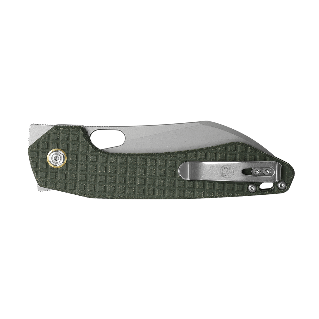 Gator Liner Lock Knife (3.98" 14C28N Blade & Micarta Handle) Vosteed