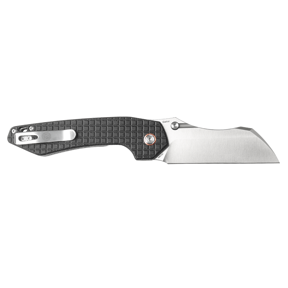 Vosteed Gator Knife - Black Micarta Handle