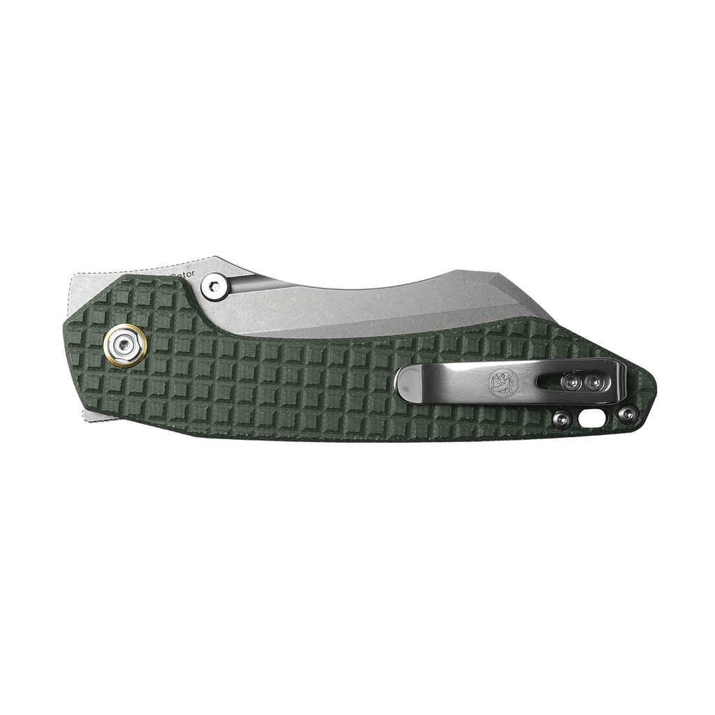 Gator Liner Lock Knife (3.74" 14C28N Blade & Micarta Handle) Vosteed