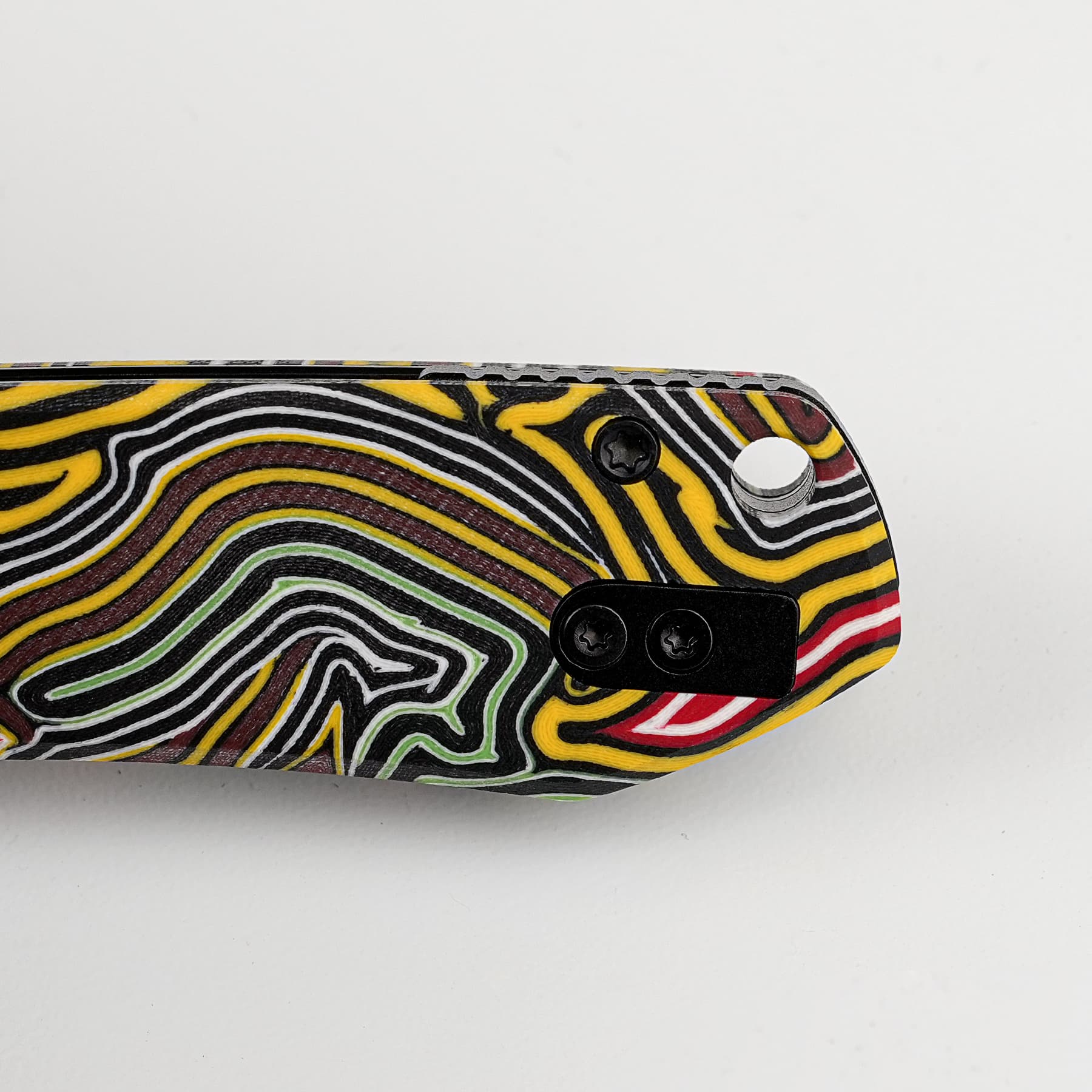 Going Gear Exclusive Vosteed Raccoon® 14C28N Dune Bowie Blade Arcade Pattern G10 Handle A2923