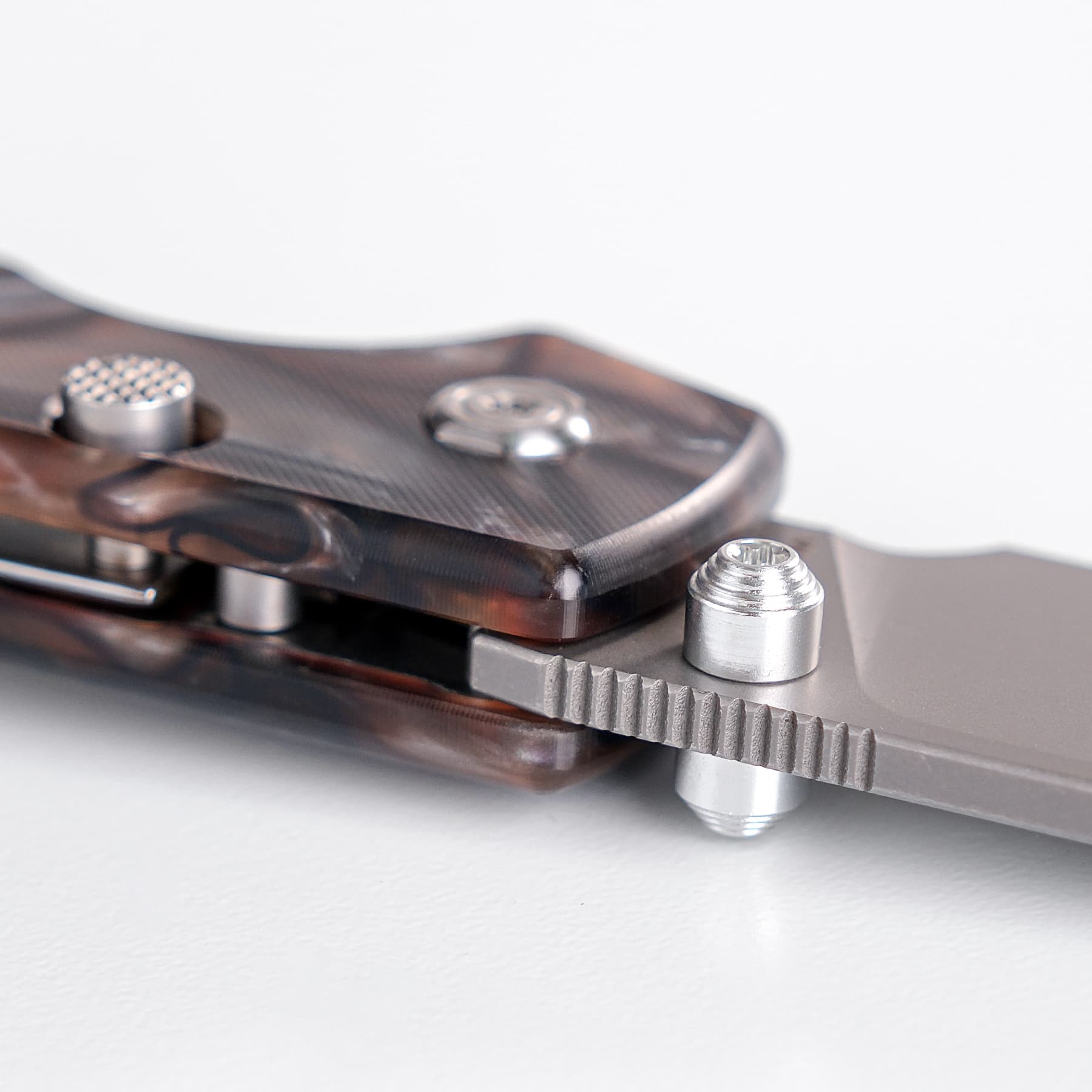 Going Gear Exclusive Vosteed Raccoon® Folding Knife 3.25in 14C28N Steel Raffir Noble Handles Top Liner Lock A2917