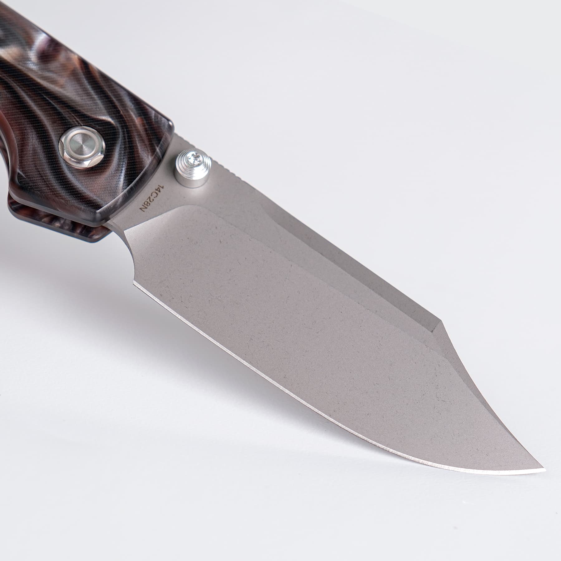 Going Gear Exclusive Vosteed Raccoon® Folding Knife 3.25in 14C28N Steel Raffir Noble Handles Top Liner Lock A2919