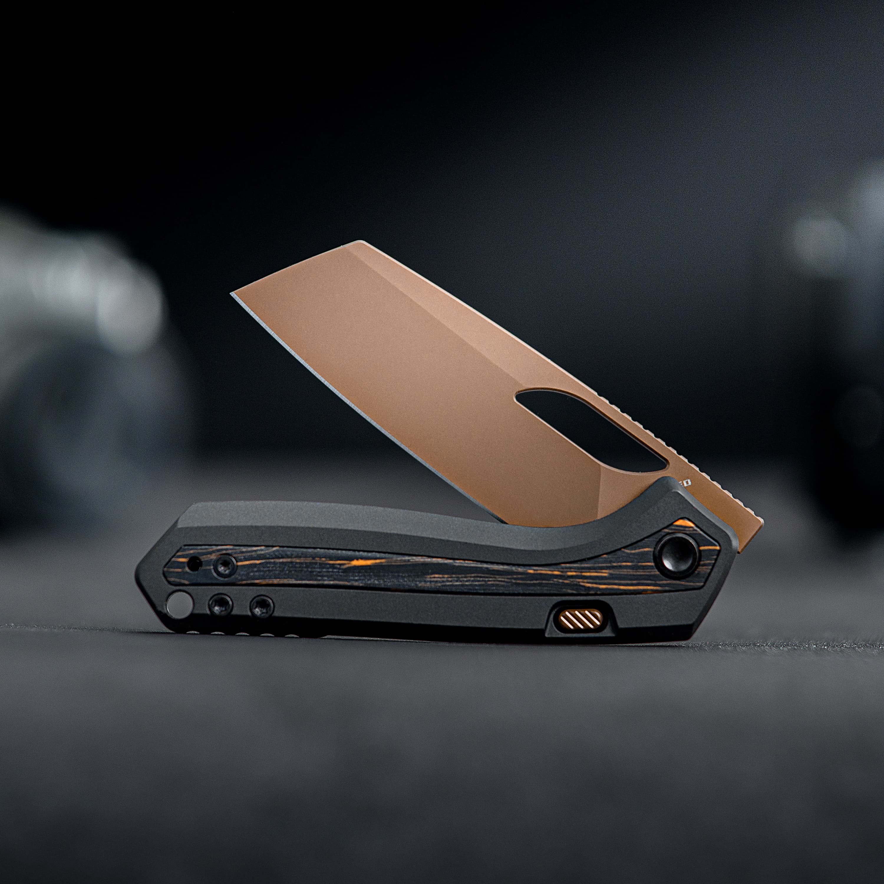Kroc -Top Liner Lock (2.99" S35VN Blade & Aluminum & Topo G10 Handle) - A1802