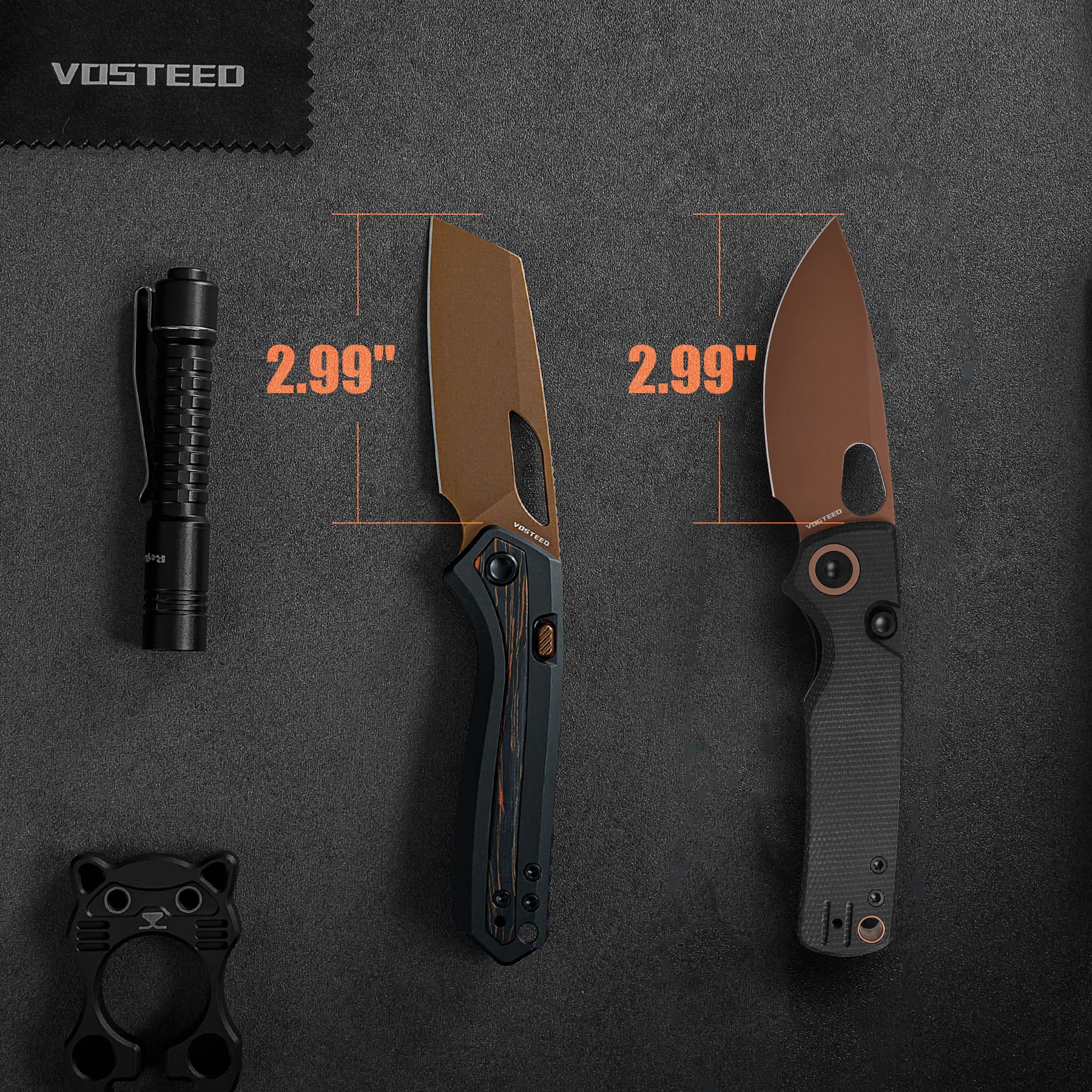 Kroc -Top Liner Lock (2.99" S35VN Blade & Aluminum & Topo G10 Handle) - A1802