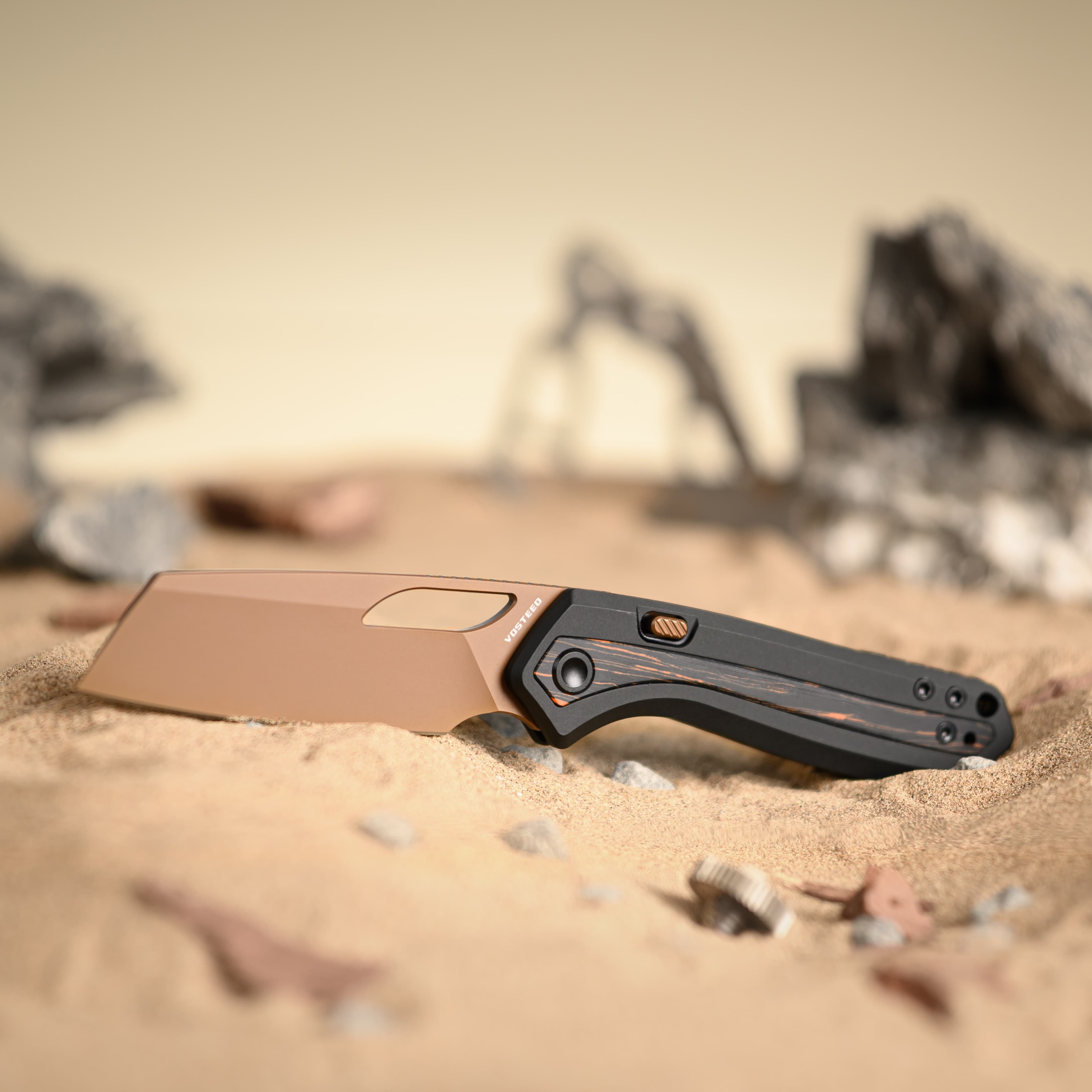 Kroc -Top Liner Lock (2.99" S35VN Blade & Aluminum & Topo G10 Handle) - A1802
