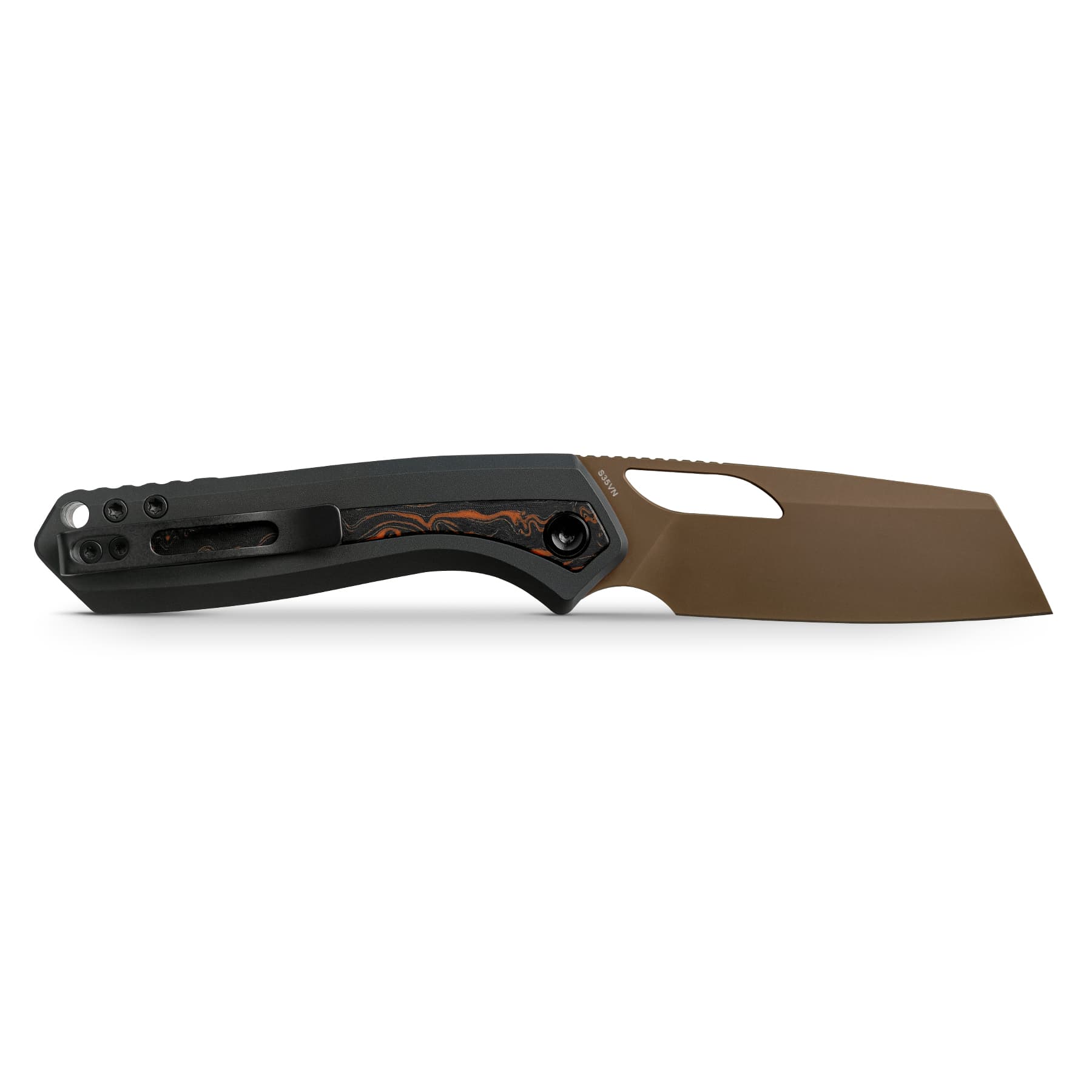 Kroc -Top Liner Lock (2.99" S35VN Blade & Aluminum & Topo G10 Handle) - A1802