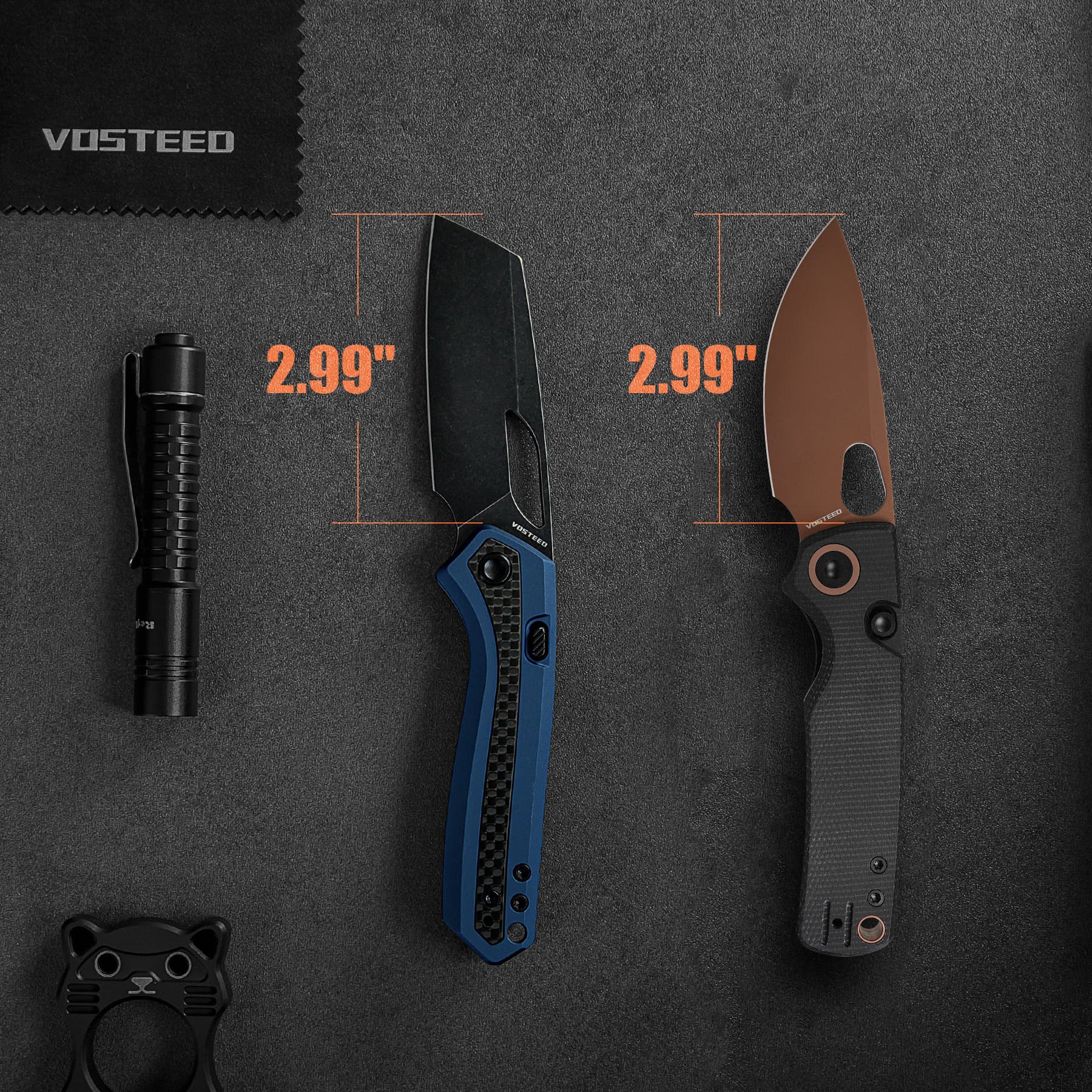 Kroc -Top Liner Lock (2.99" S35VN Blade & Aluminum & Carbon Fiber Handle) - A1804
