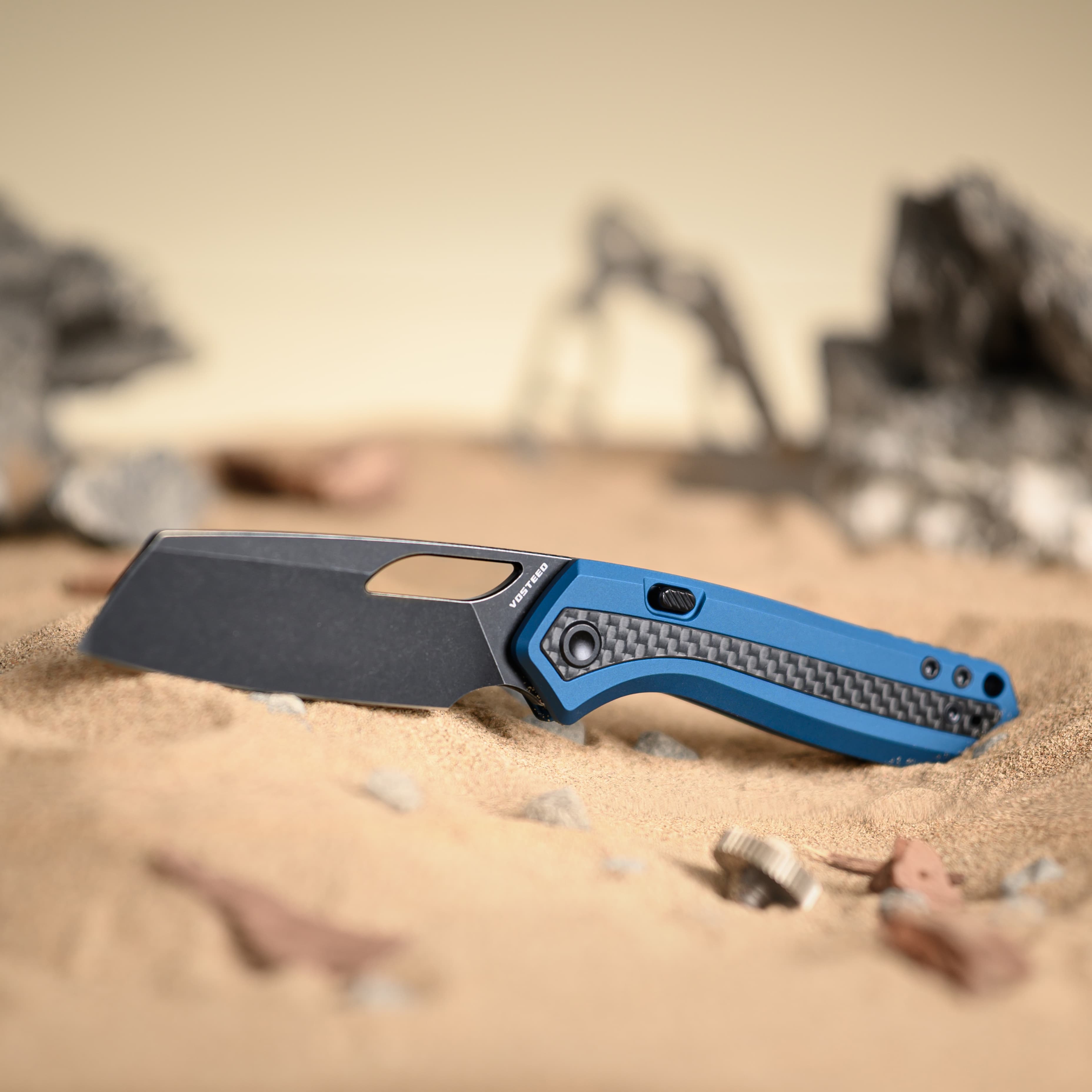 Kroc -Top Liner Lock (2.99" S35VN Blade & Aluminum & Carbon Fiber Handle) - A1804