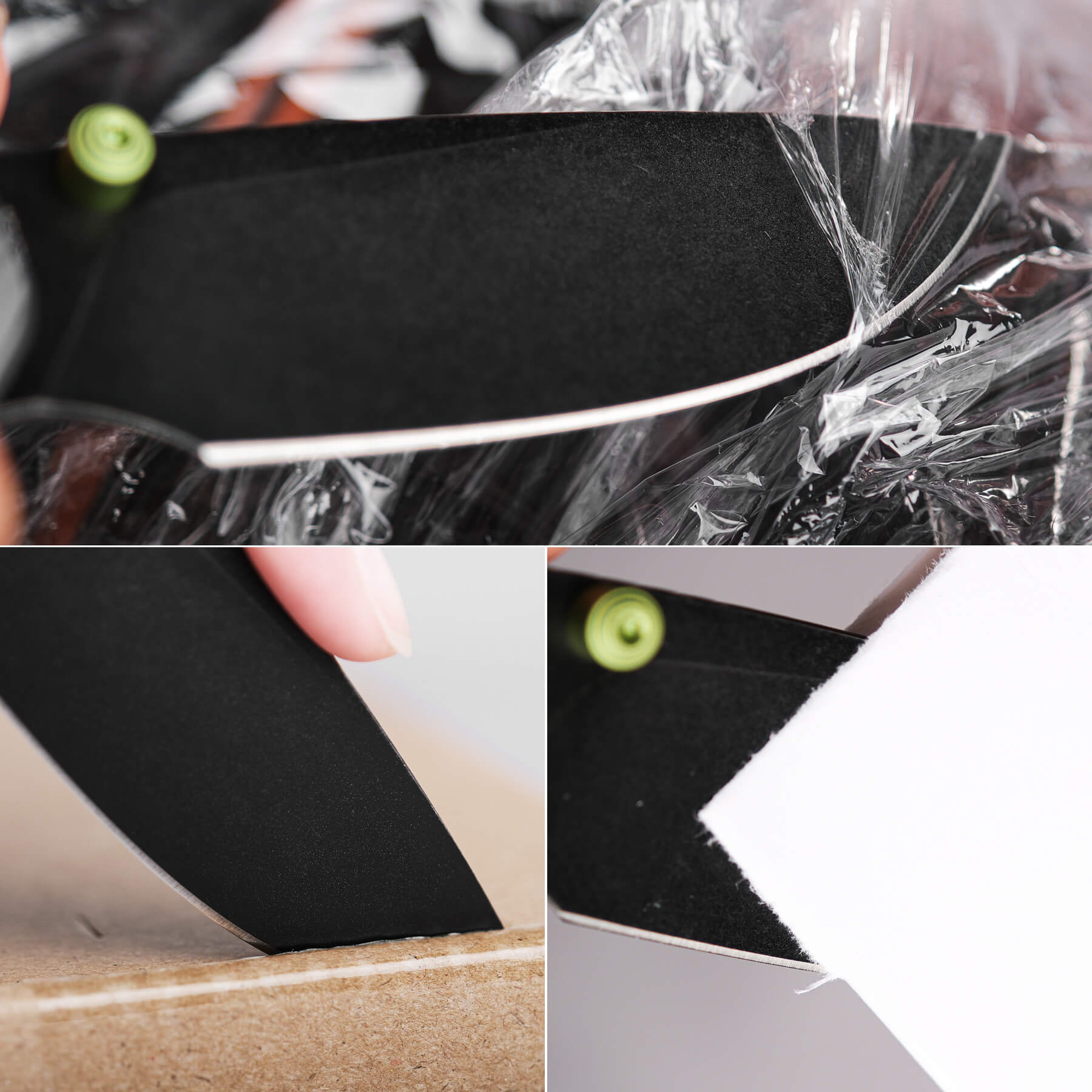 Vosteed Marten knife blade detail, cutting action