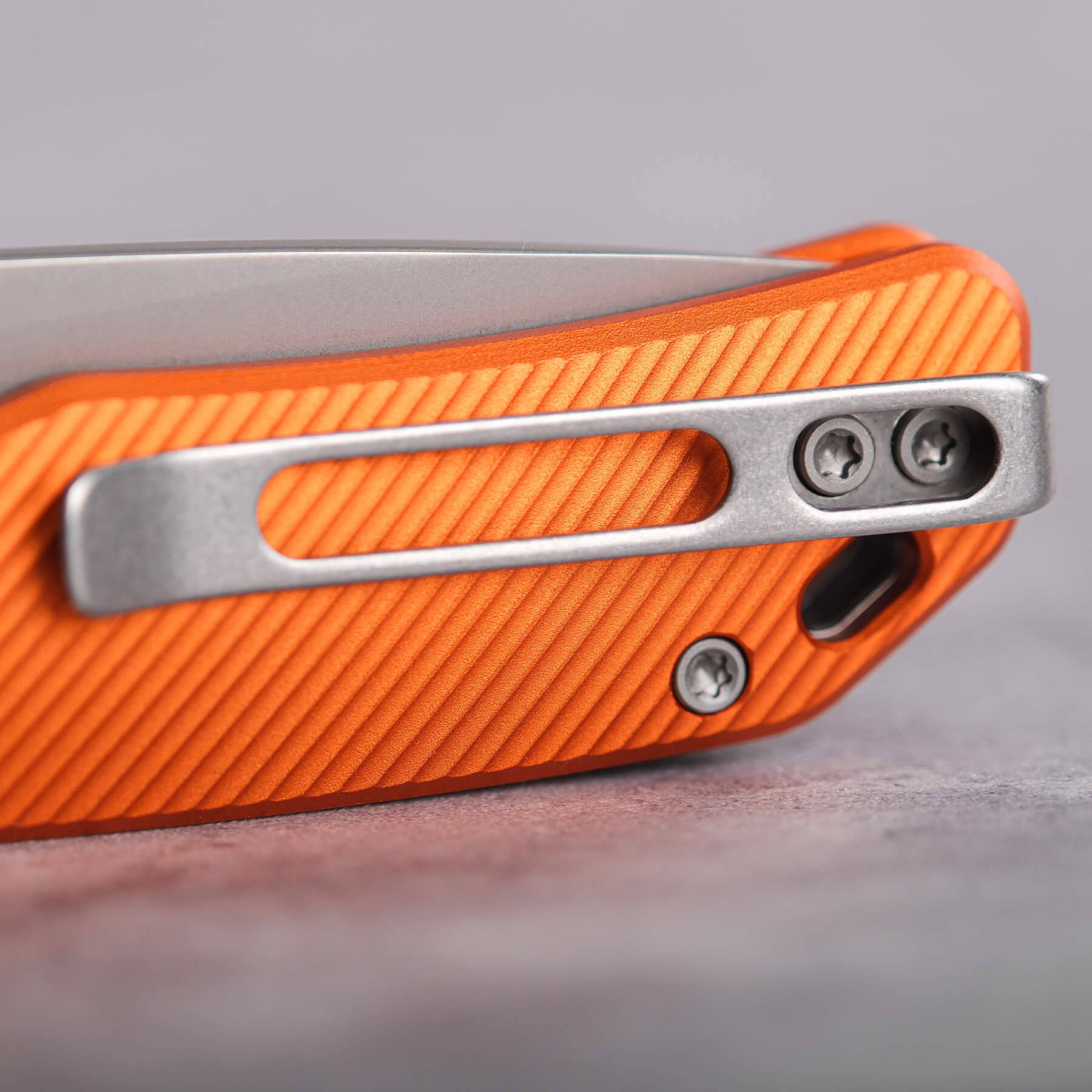 Vosteed Marten Knife Orange Handle Detail