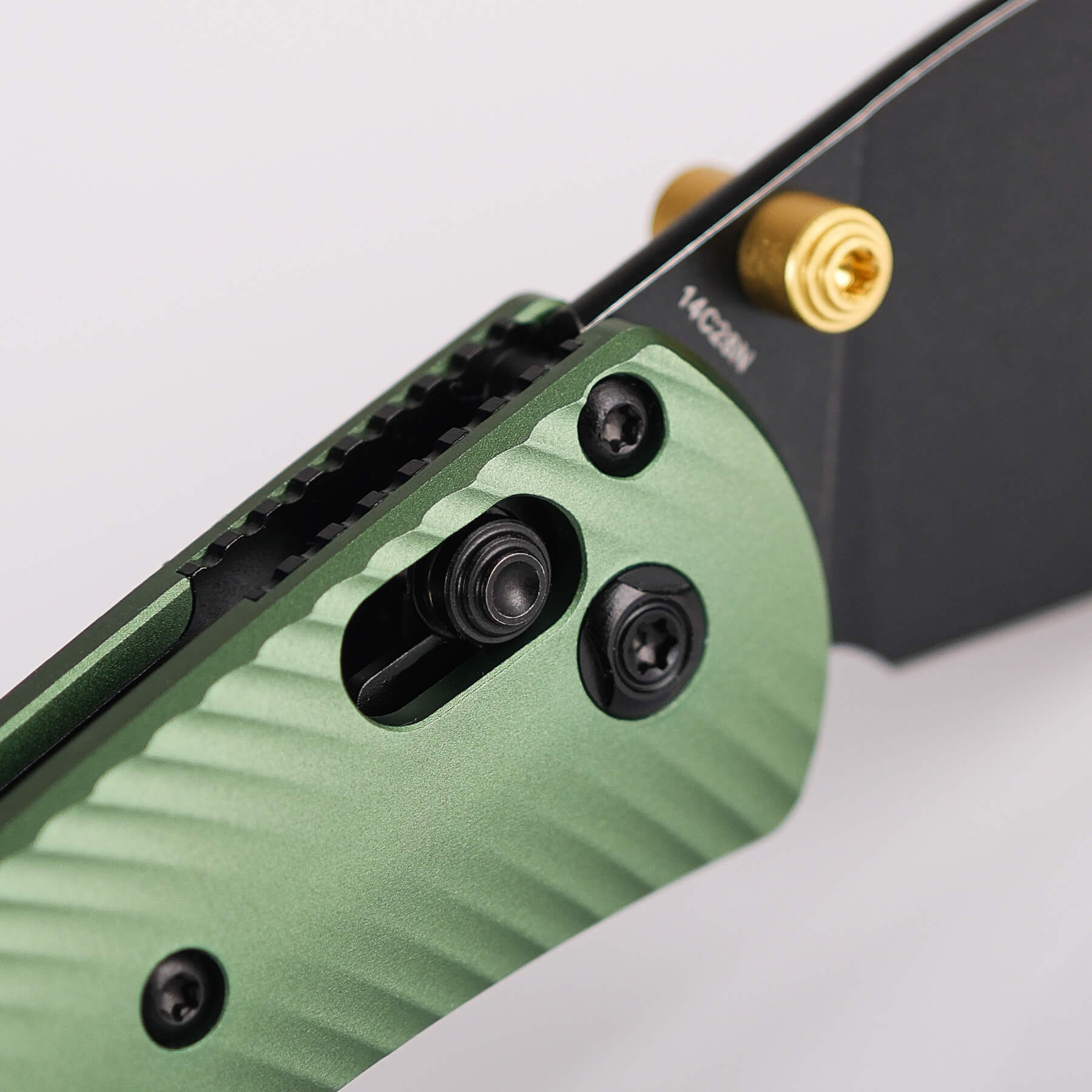 Vosteed Mini Nightshade knife handle detail