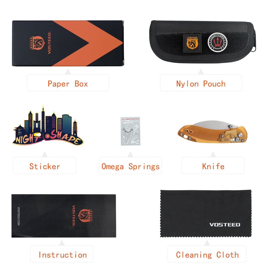 Vosteed Mini Nightshade Knife accessories