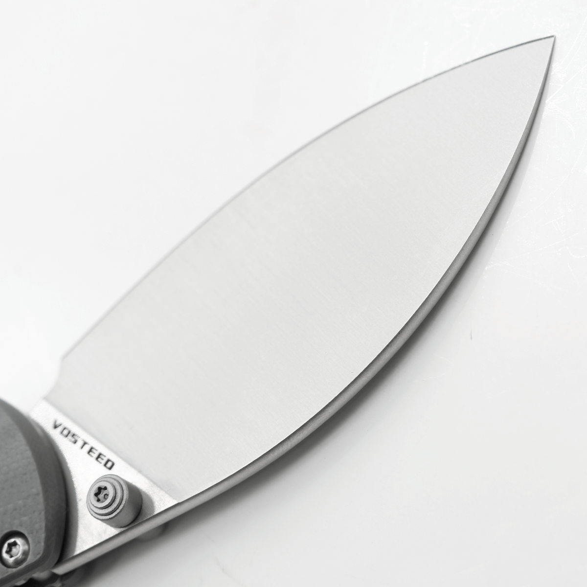 Vosteed Mini Nightshade blade detail, Shilin Cutter