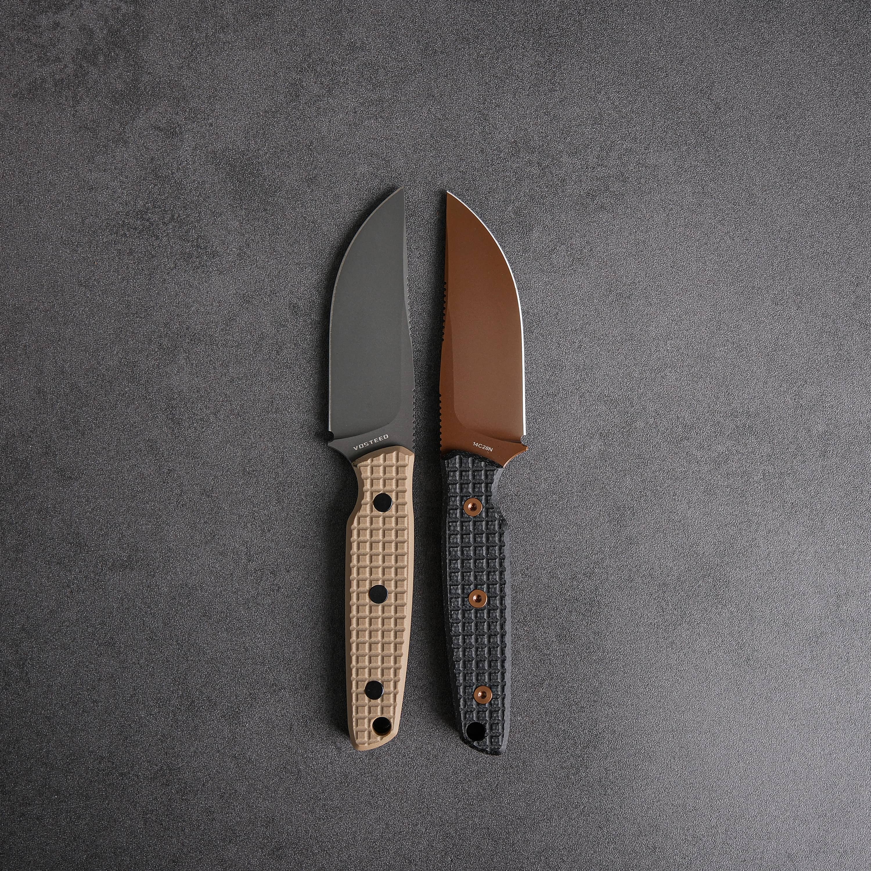 Mink - Fixed Blade Knife (3.33" 14C28N Blade & Micarta Handle) - D0106