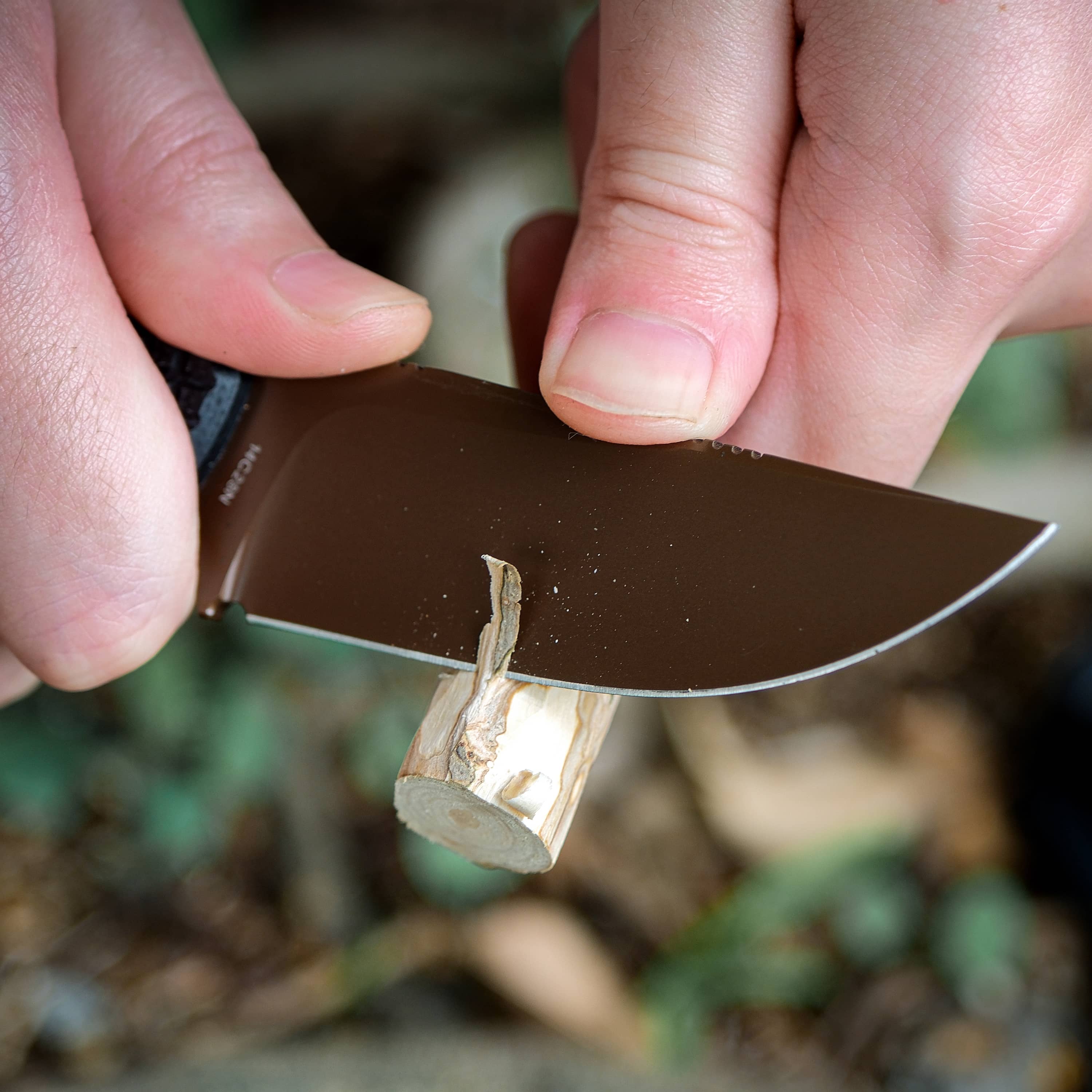 Mink - Fixed Blade Knife (3.33" 14C28N Blade & Micarta Handle) - D0106