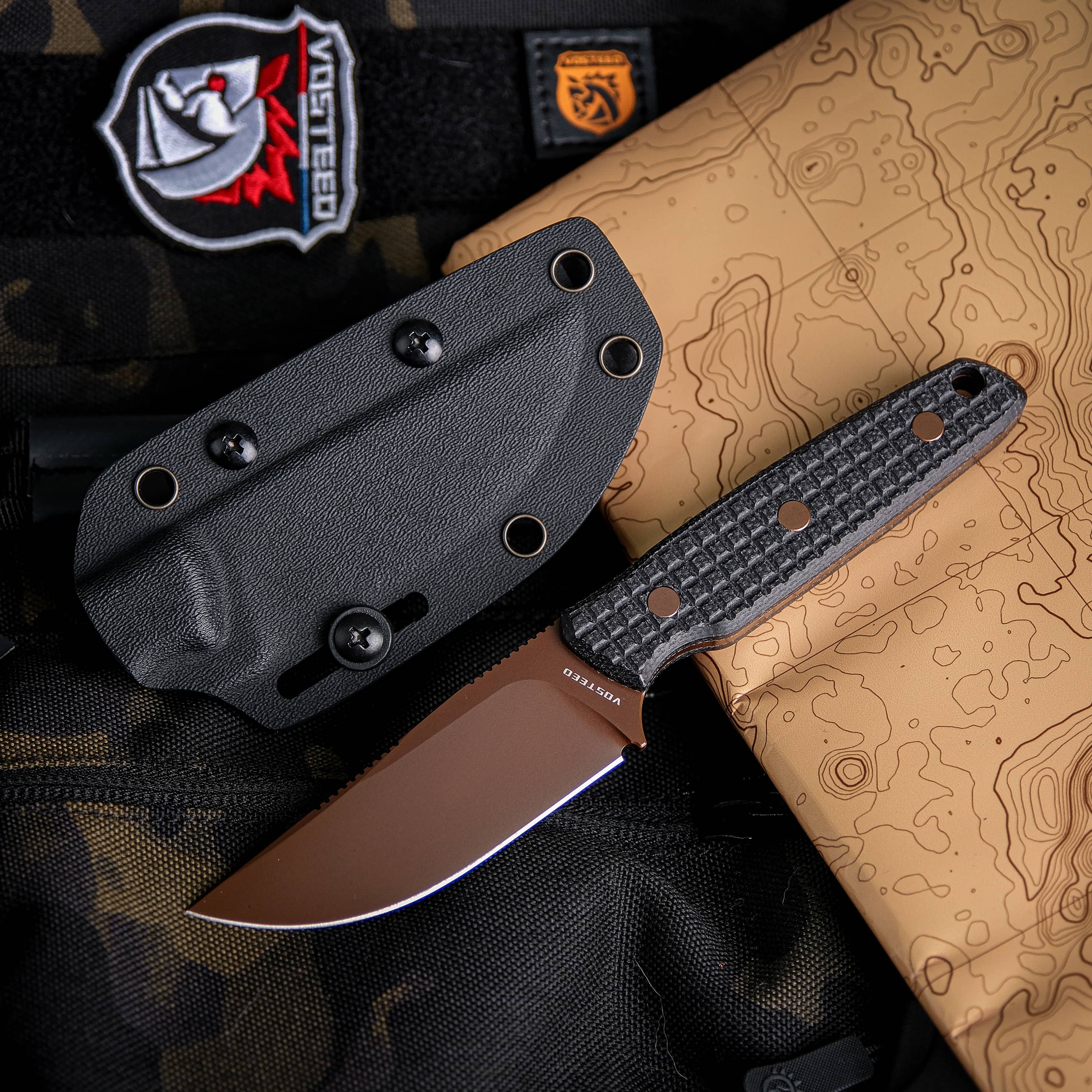 Mink - Fixed Blade Knife (3.33" 14C28N Blade & Micarta Handle) - D0106