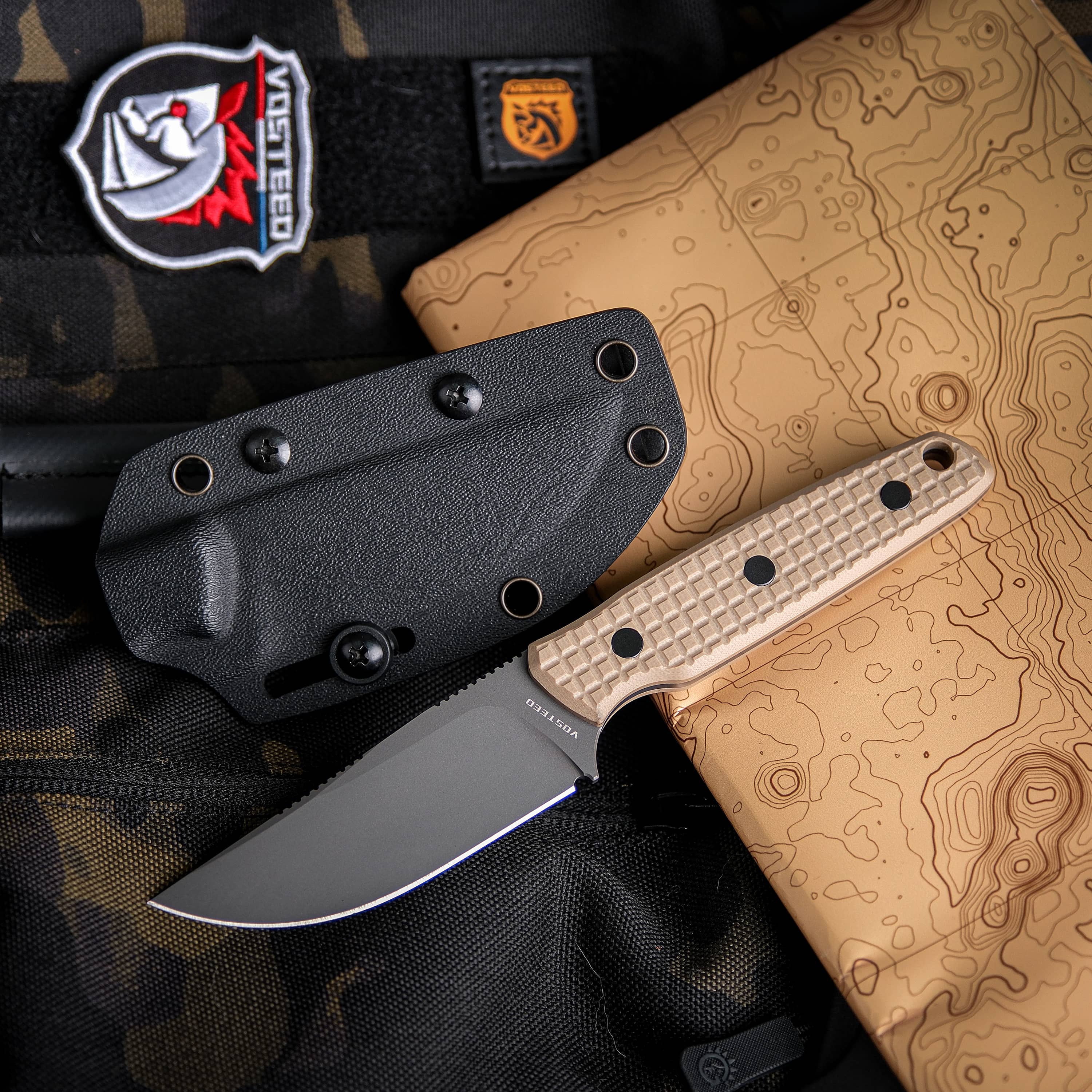 Mink - Fixed Blade Knife (3.33" 14C28N Blade & G10 Handle) - D0107
