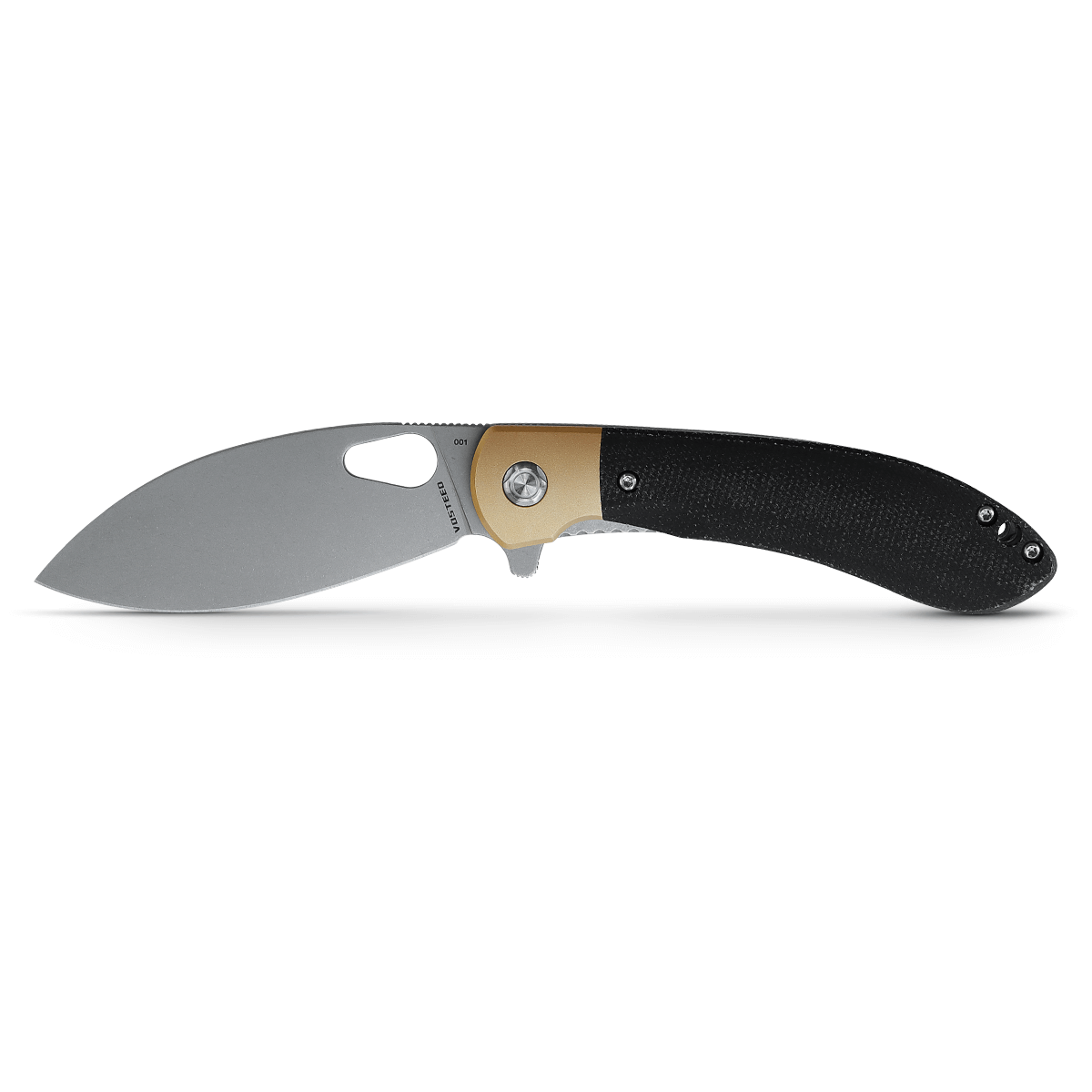 Vosteed Nightshade Shilin Cutter Knife - Black Micarta Handle & Elmax Blade