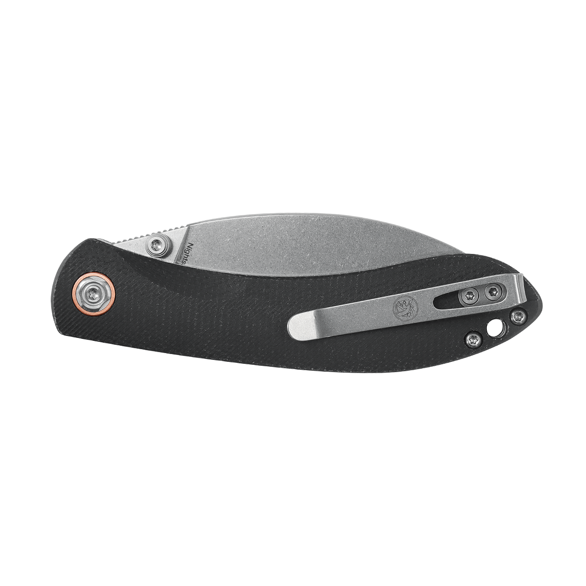 Vosteed Nightshade TS Shilin Cutter knife - Black Micarta Handle
