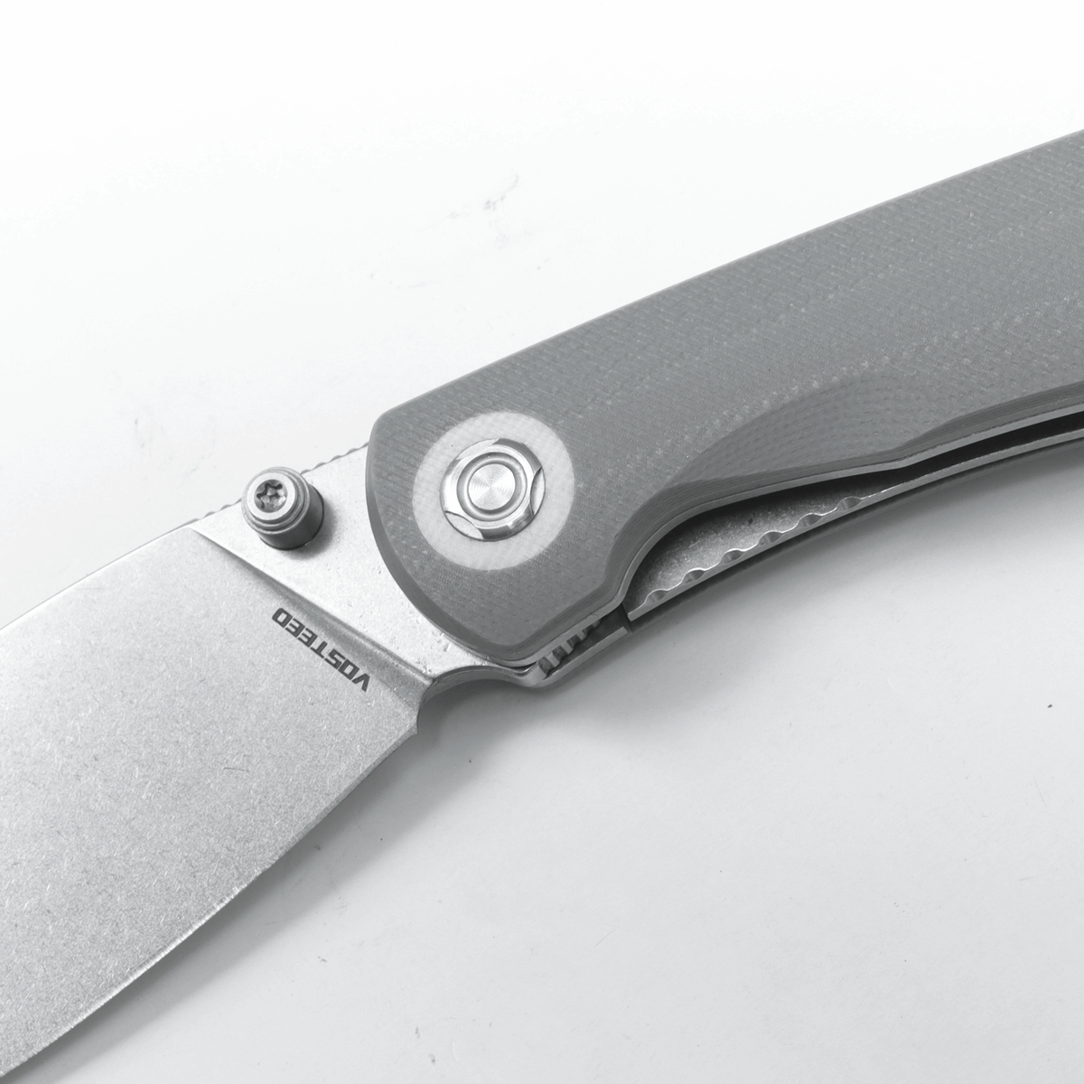 Vosteed Nightshade® TS Shilin Cutter close-up, blade and handle detail