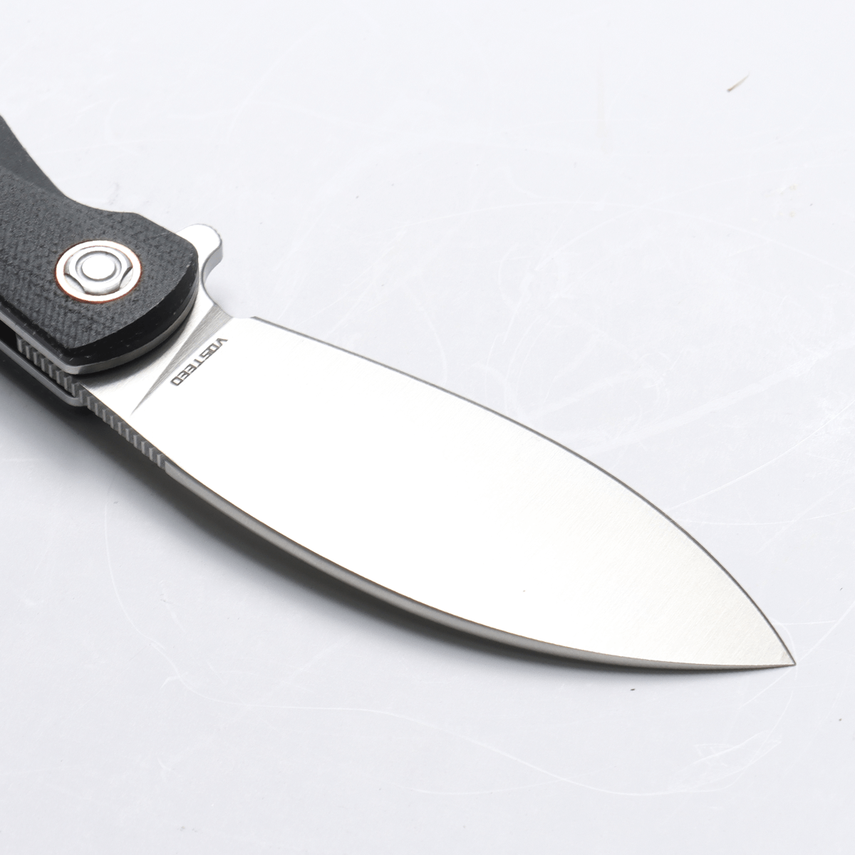 Vosteed Nightshade LT knife blade detail