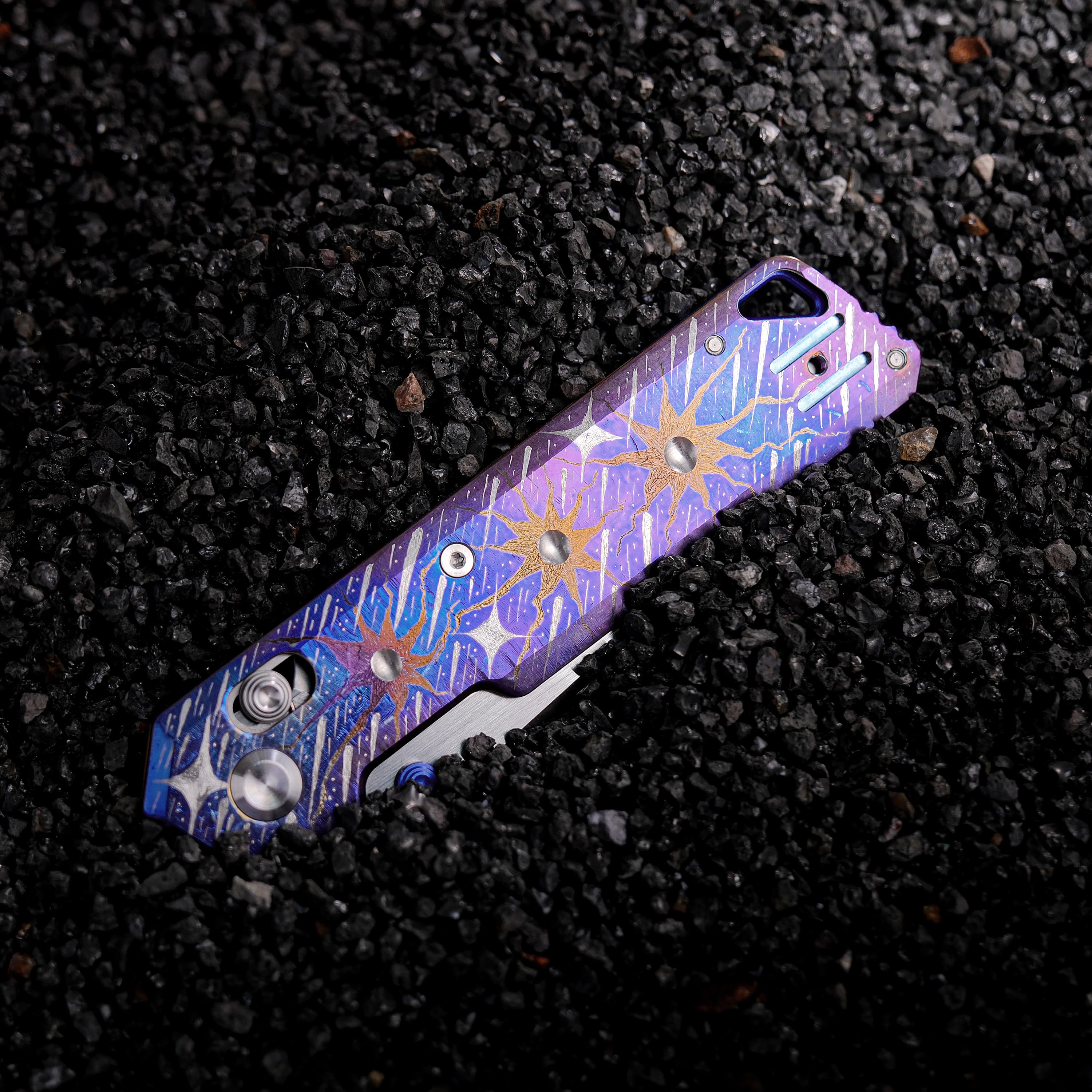 Parallel- Crossbar Lock (2.90" S35VN Blade & Titanium Handle) - A3511