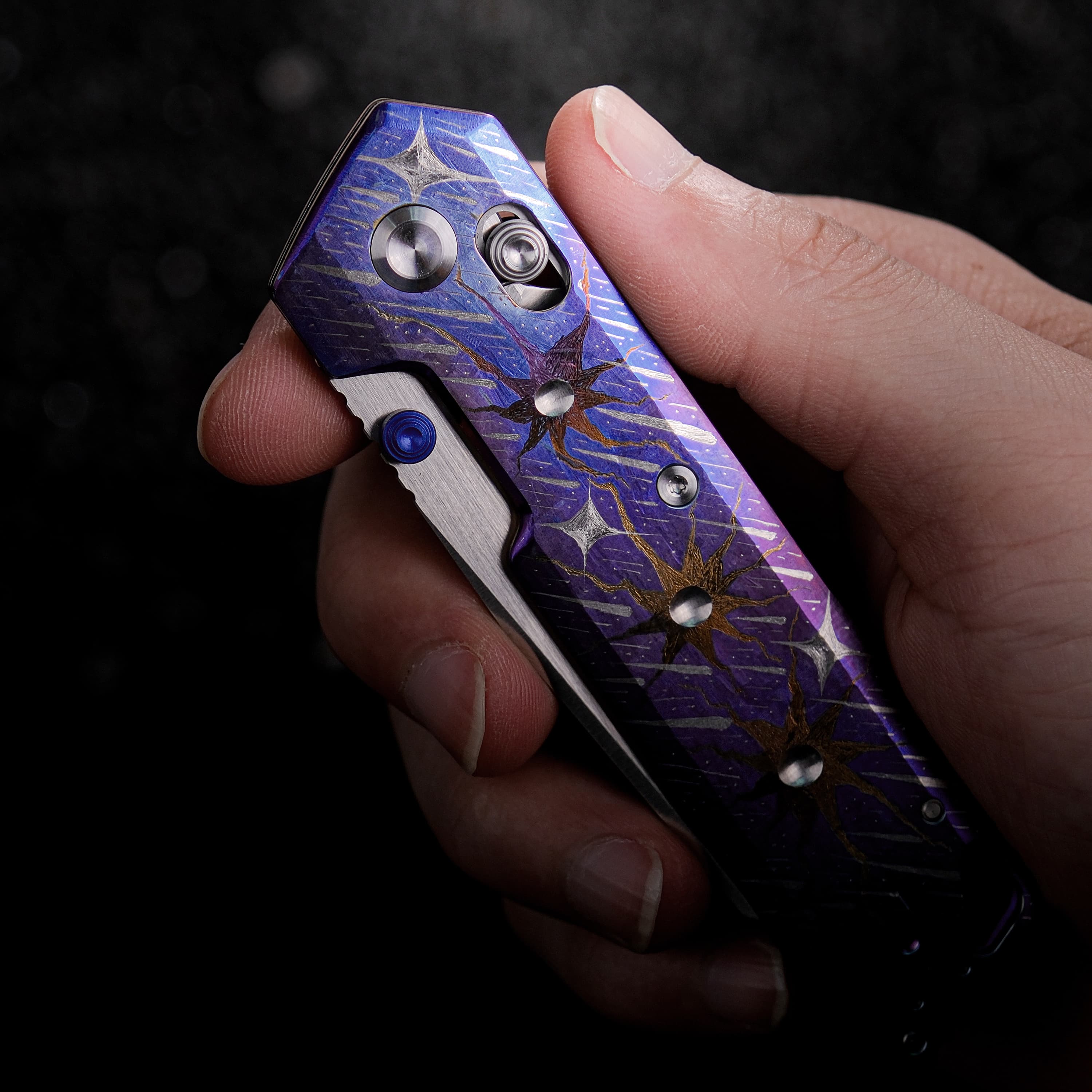 Parallel- Crossbar Lock (2.90" S35VN Blade & Titanium Handle) - A3511