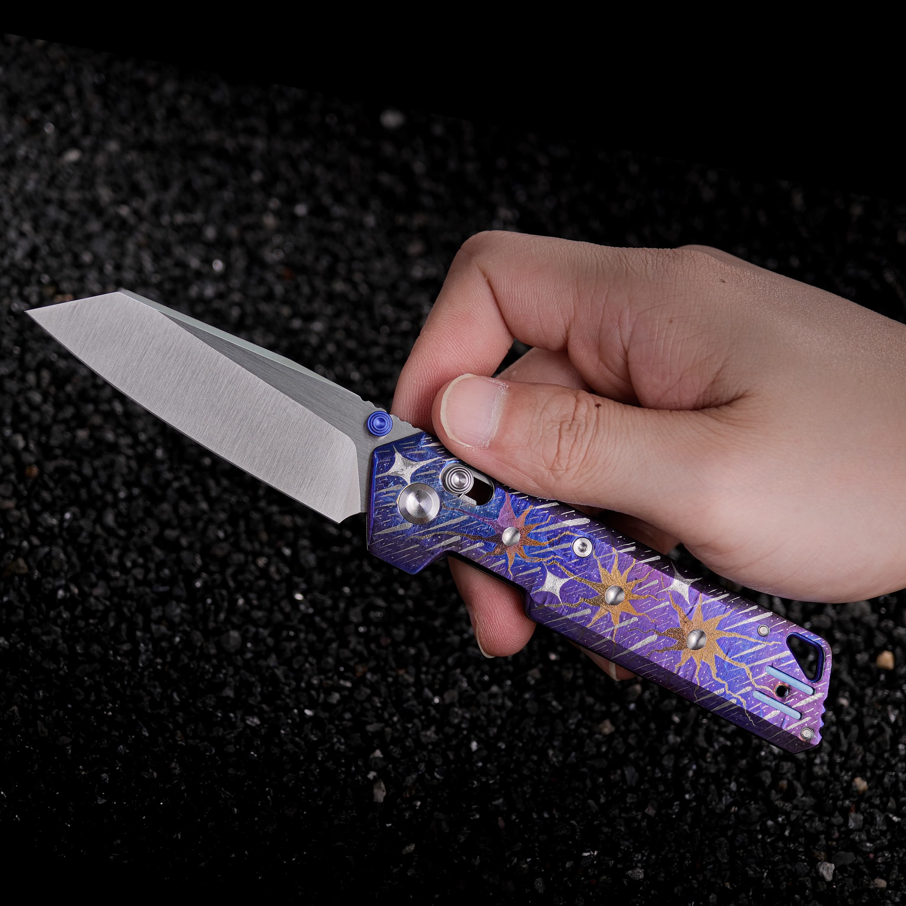 Parallel- Crossbar Lock (2.90" S35VN Blade & Titanium Handle) - A3511