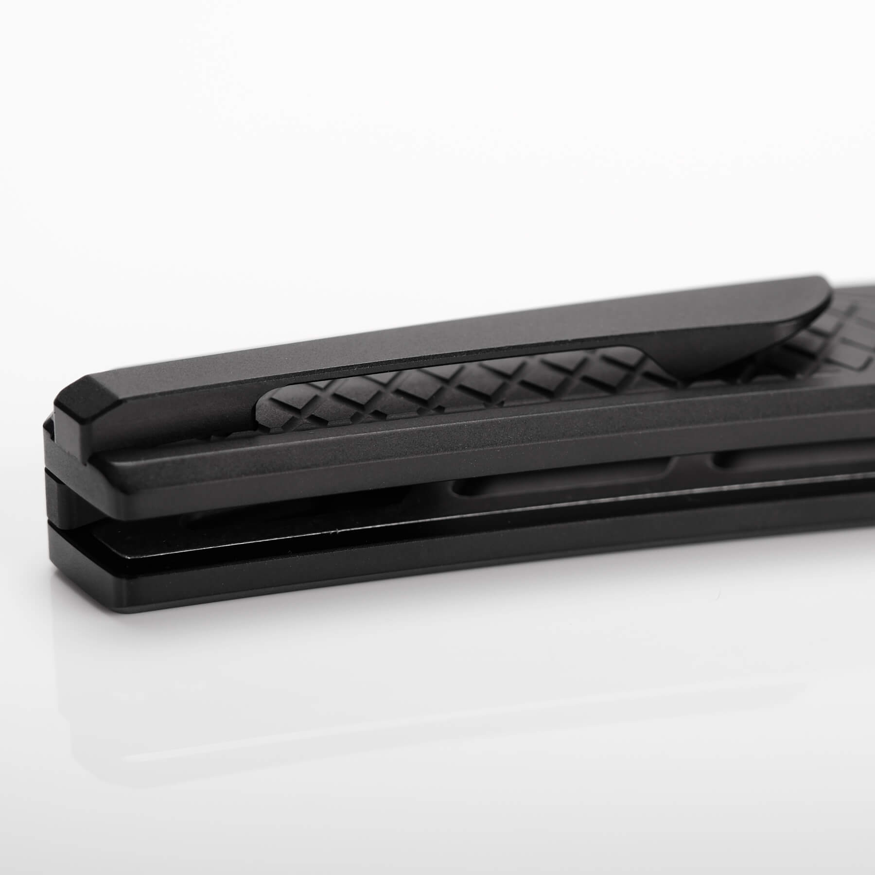 Vosteed Psyop Knife - Titanium Pocket Clip Detail