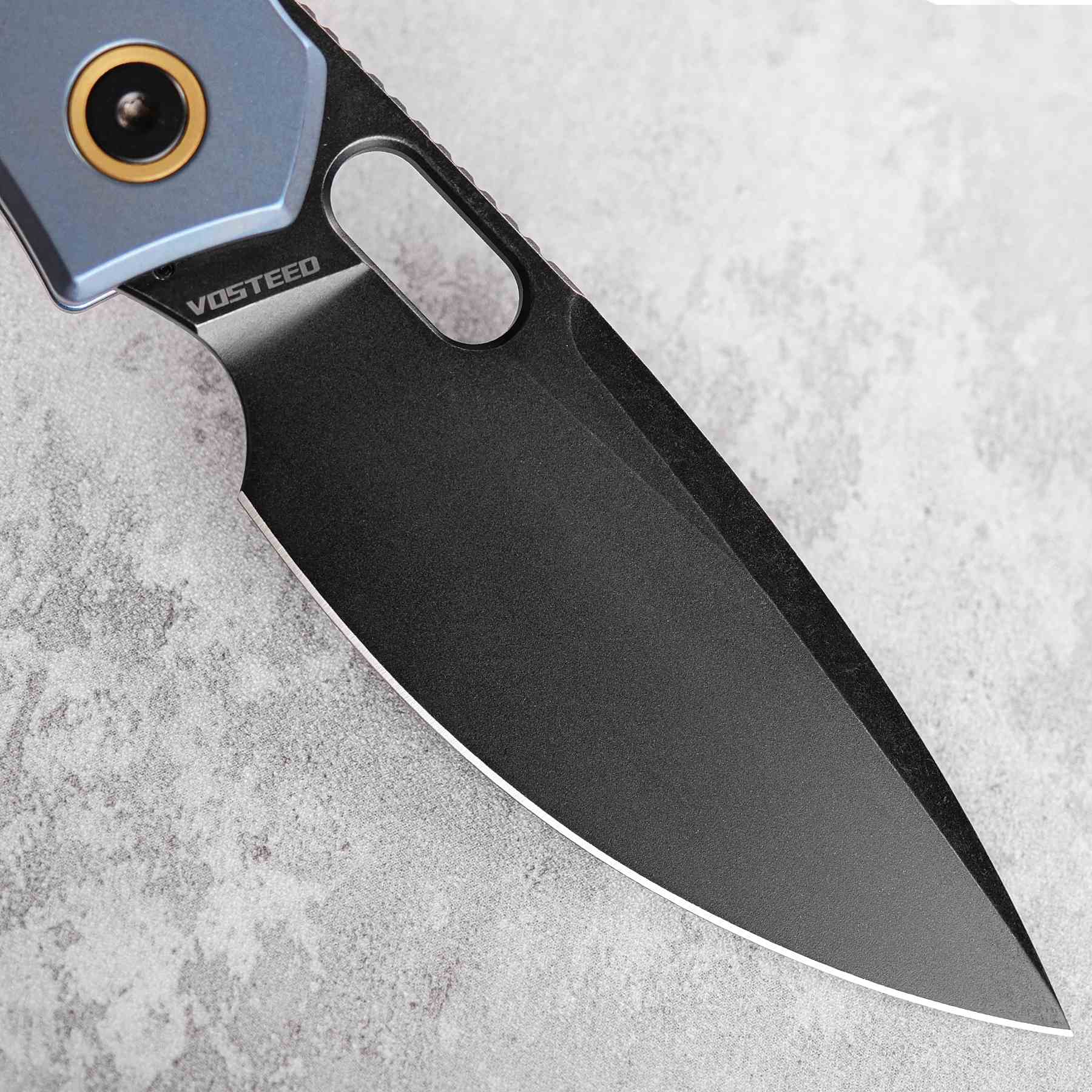 Vosteed Psyop knife - Elmax blade detail