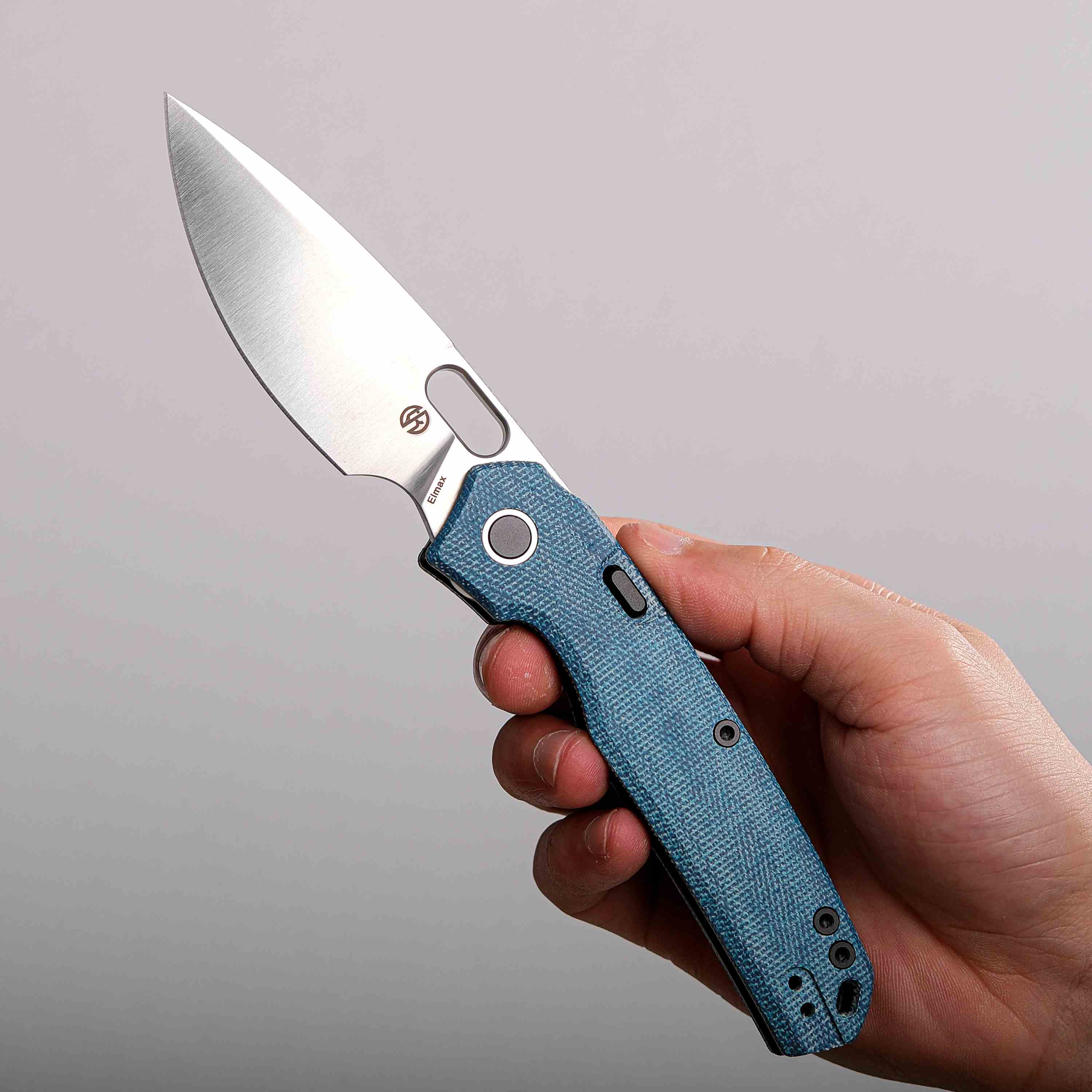 Vosteed Psyop - Top Liner Lock Knife with blue Micarta handle
