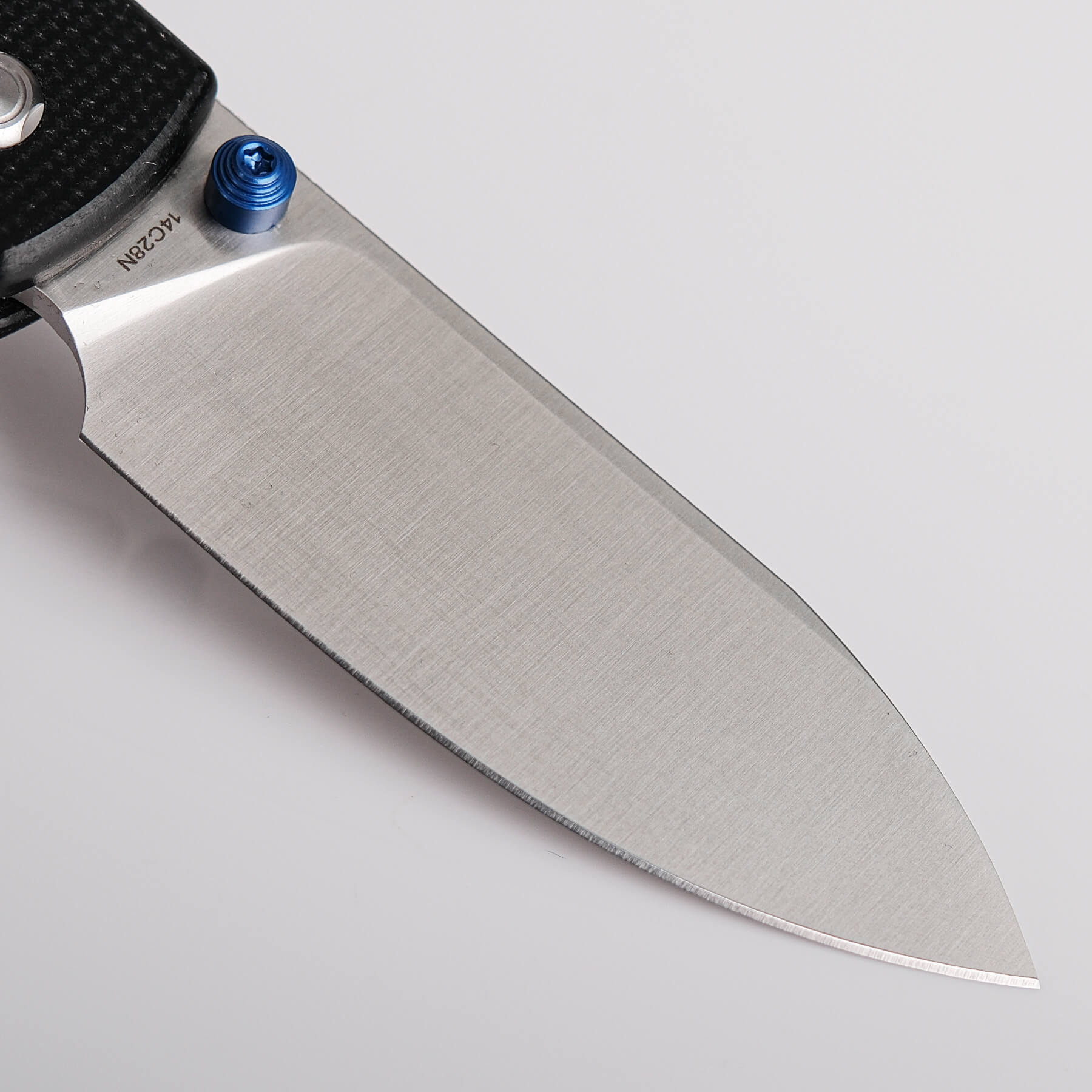 Vosteed Raccoon knife blade detail - 14C28N steel