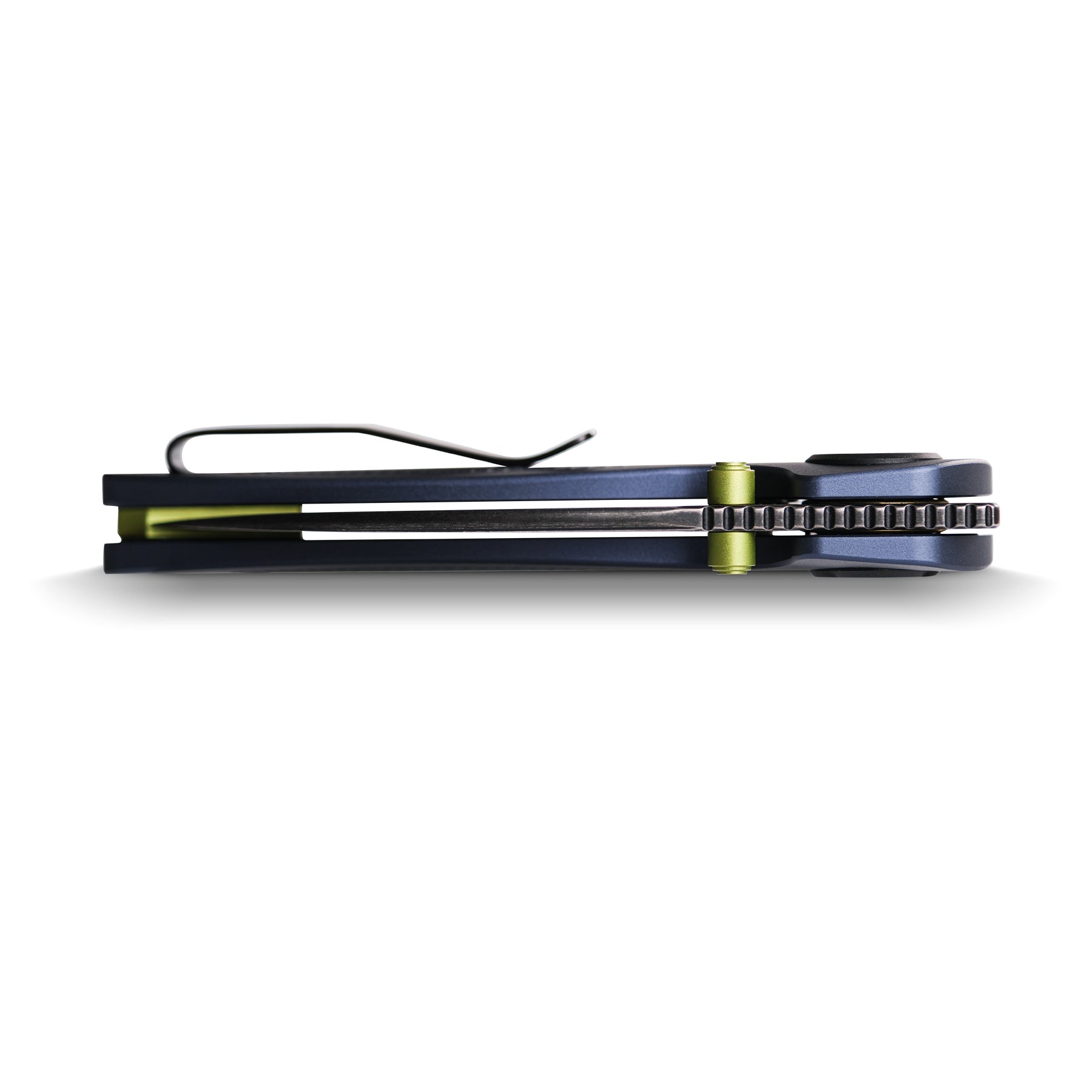 Vosteed Shilin Cutter® knife side profile, purple aluminum handle