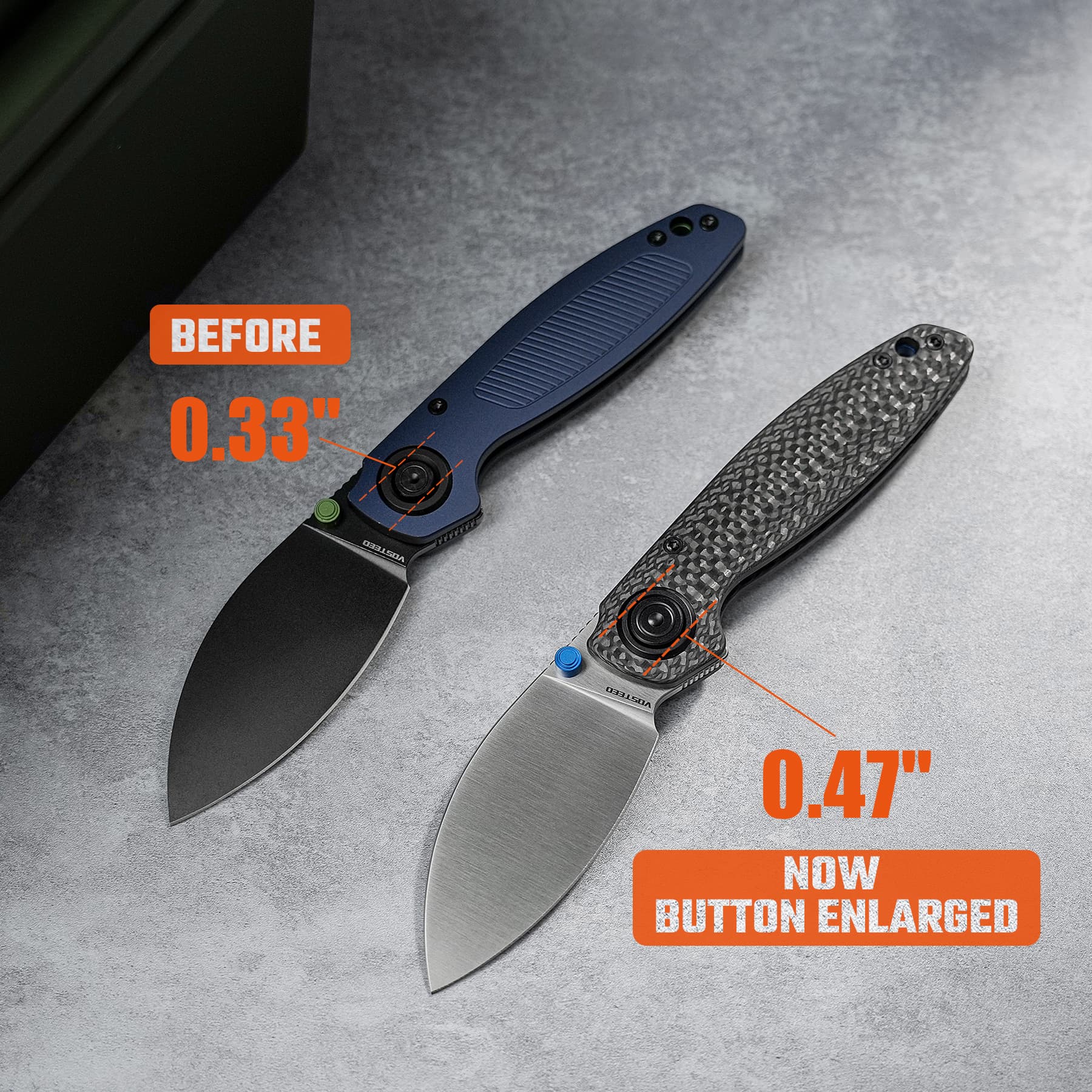 Shilin Cutter® - Vanchor Lock® (2.90" Elmax Blade & Carbon Fiber Handle) - A2810