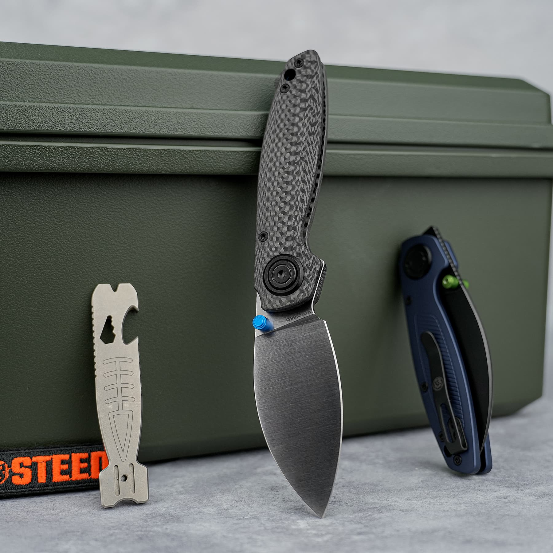 Shilin Cutter® - Vanchor Lock® (2.90" Elmax Blade & Carbon Fiber Handle) - A2810