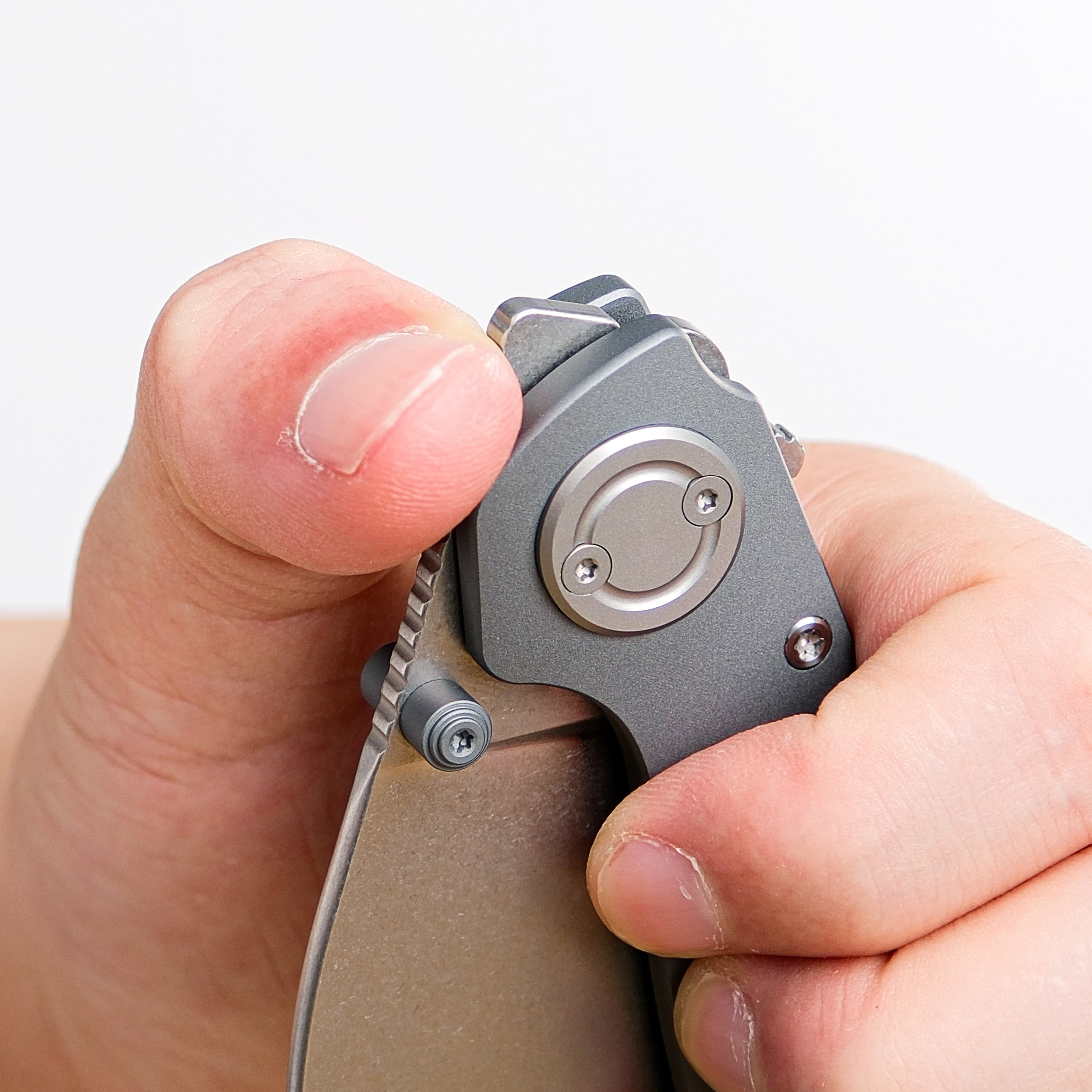 Shilin Cutter® - Vanchor Lock® (2.90" Elmax Blade & Aluminum Handle) For Left-Handed Users- A2807