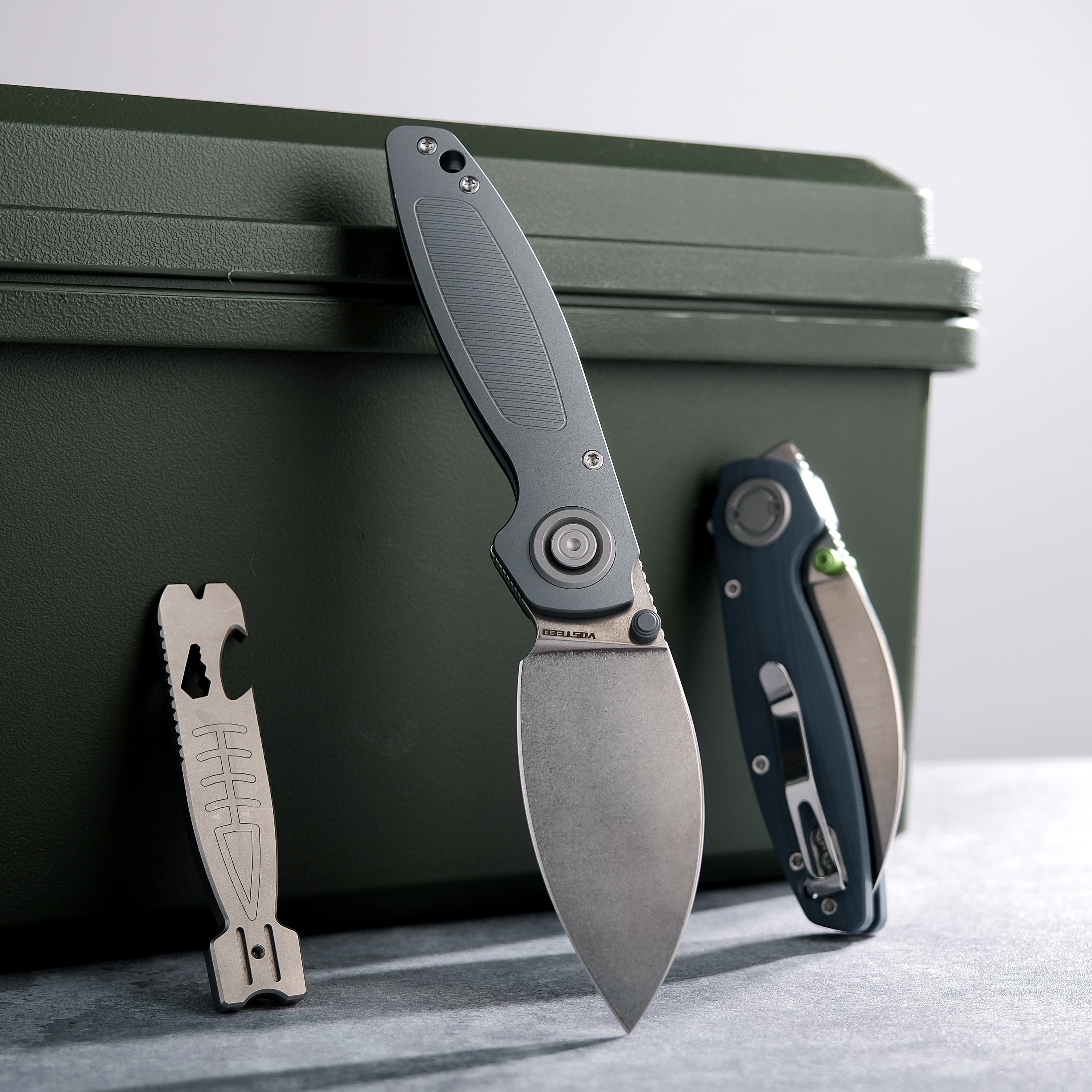 Shilin Cutter® - Vanchor Lock® (2.90" Elmax Blade & Aluminum Handle) For Left-Handed Users- A2807