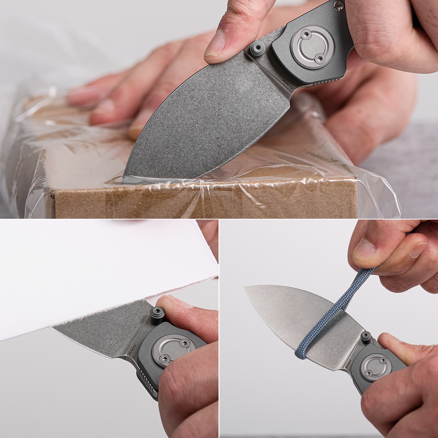Shilin Cutter® - Vanchor Lock® (2.90" Elmax Blade & Aluminum Handle) For Left-Handed Users- A2807