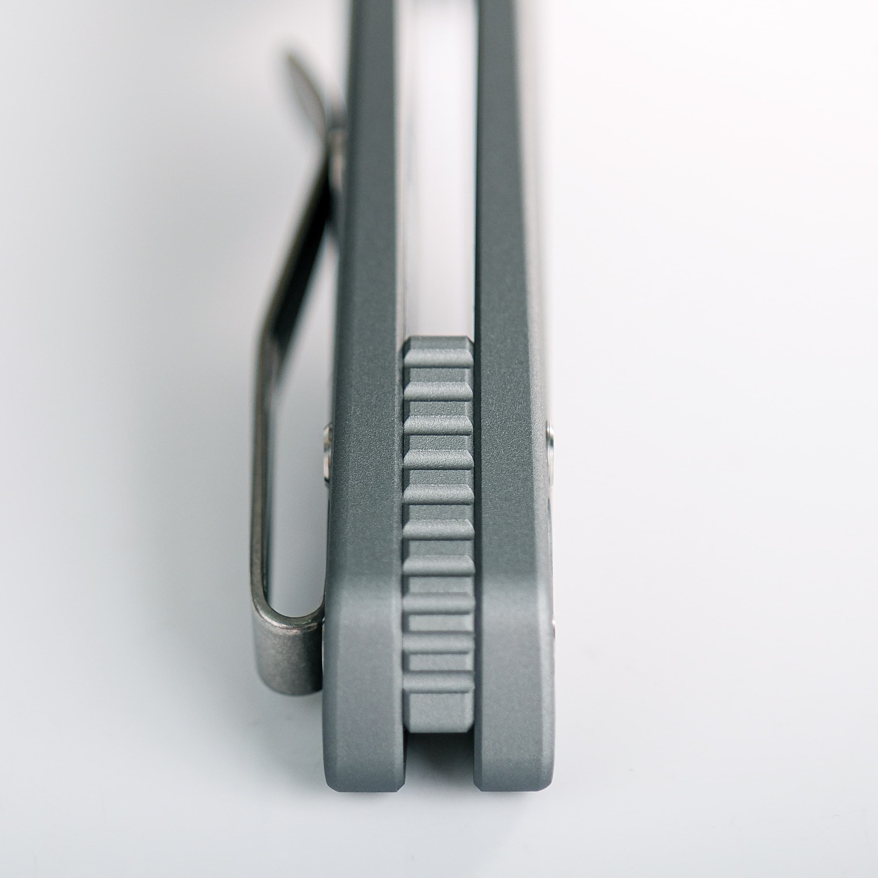 Vosteed Shilin Cutter knife - Gray Aluminum Handle Detail