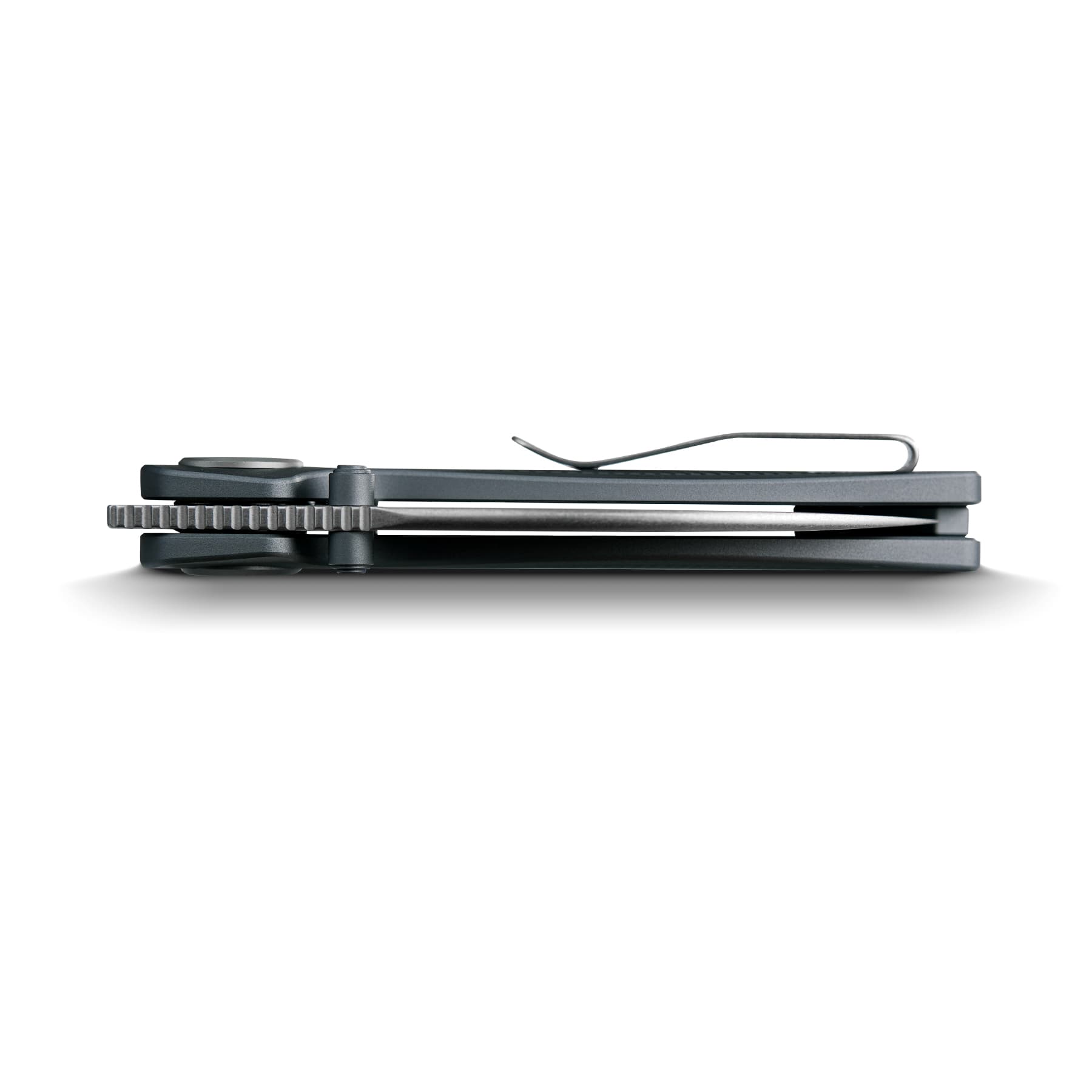 Vosteed Shilin Cutter® knife side view, aluminum handle