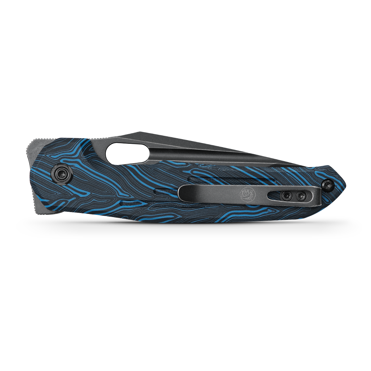 Vosteed Thunderbird Trek Lock knife with GT-Mascus handle and pocket clip