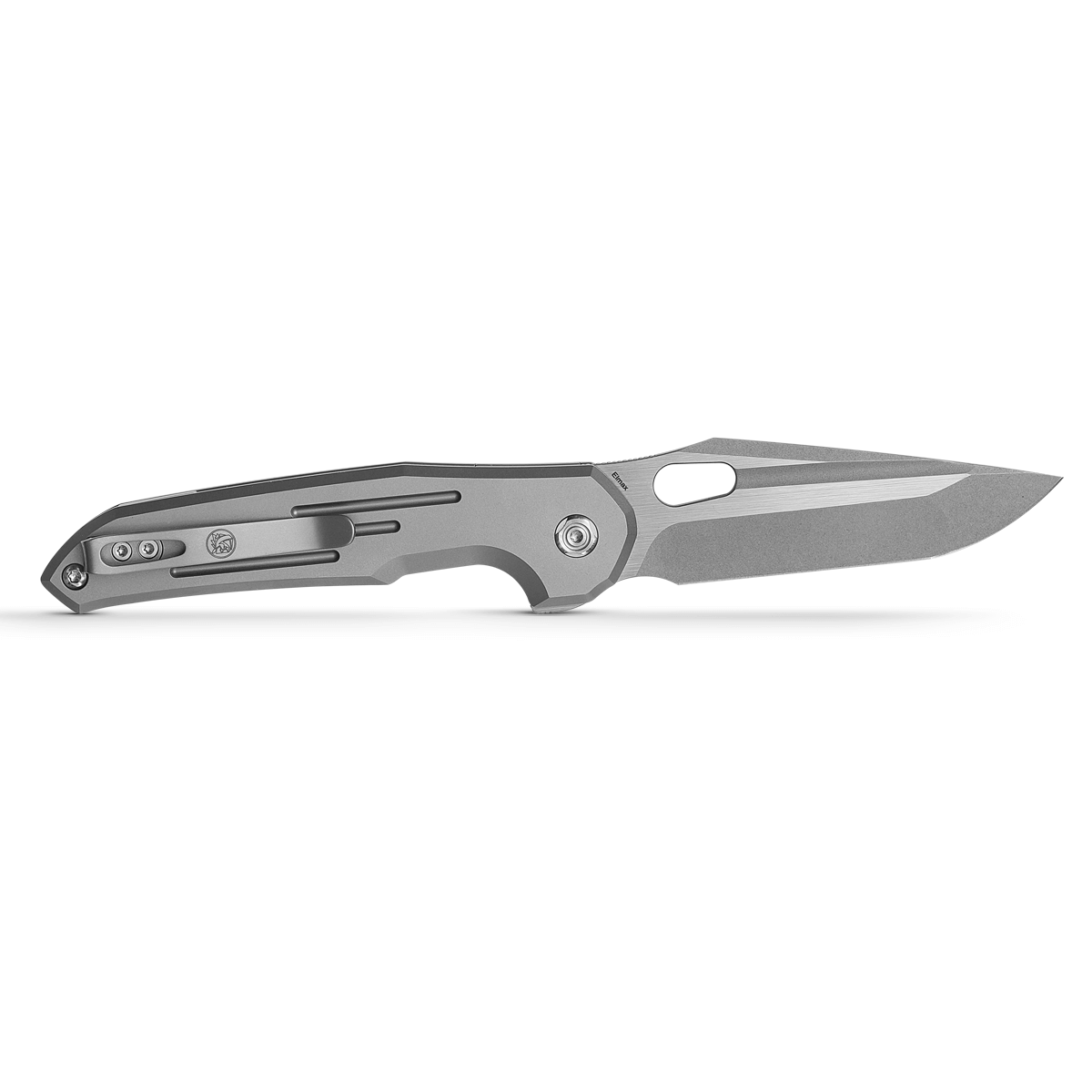 Vosteed Thunderbird Trek Lock Knife - Elmax Blade, Gray Titanium