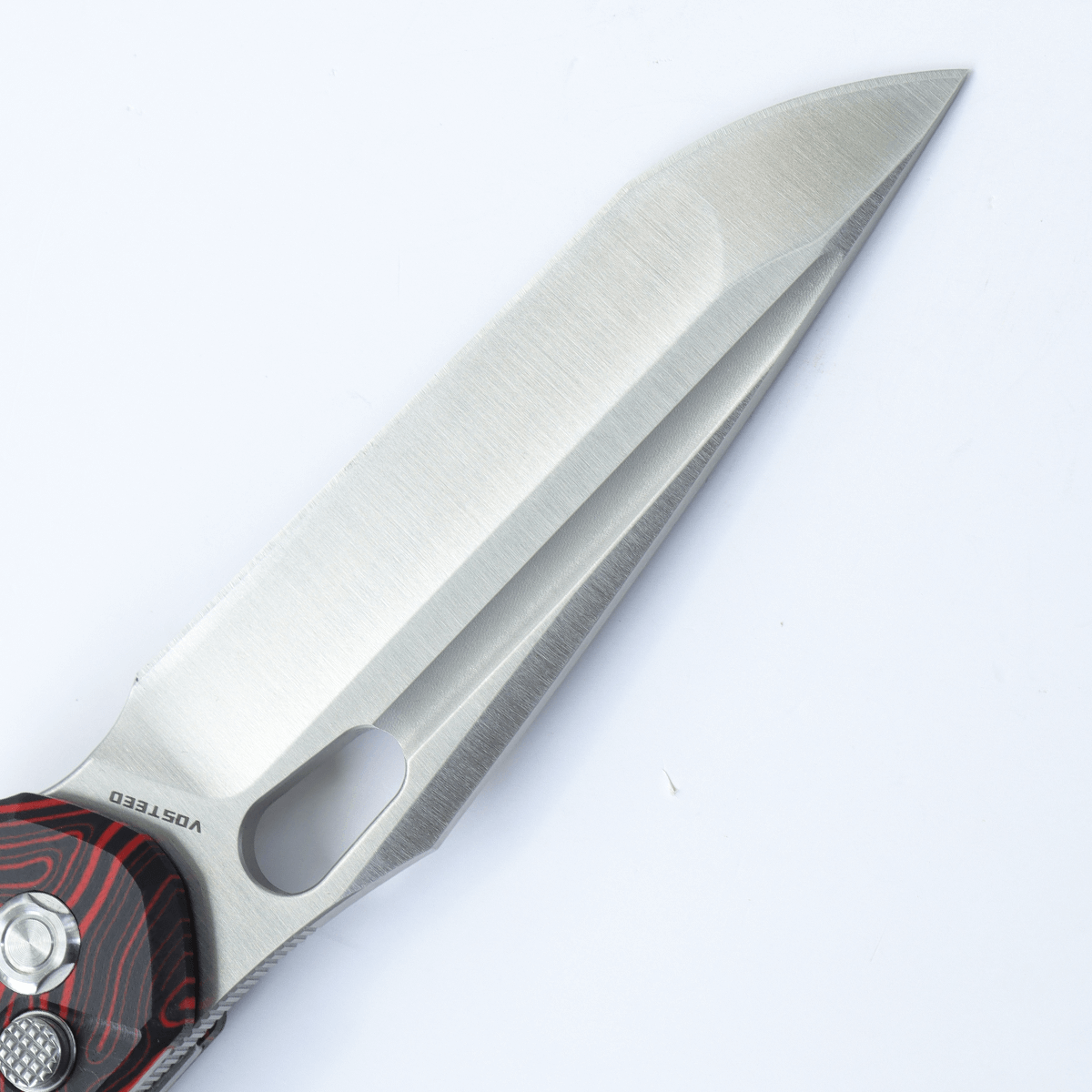 Vosteed Thunderbird knife blade detail