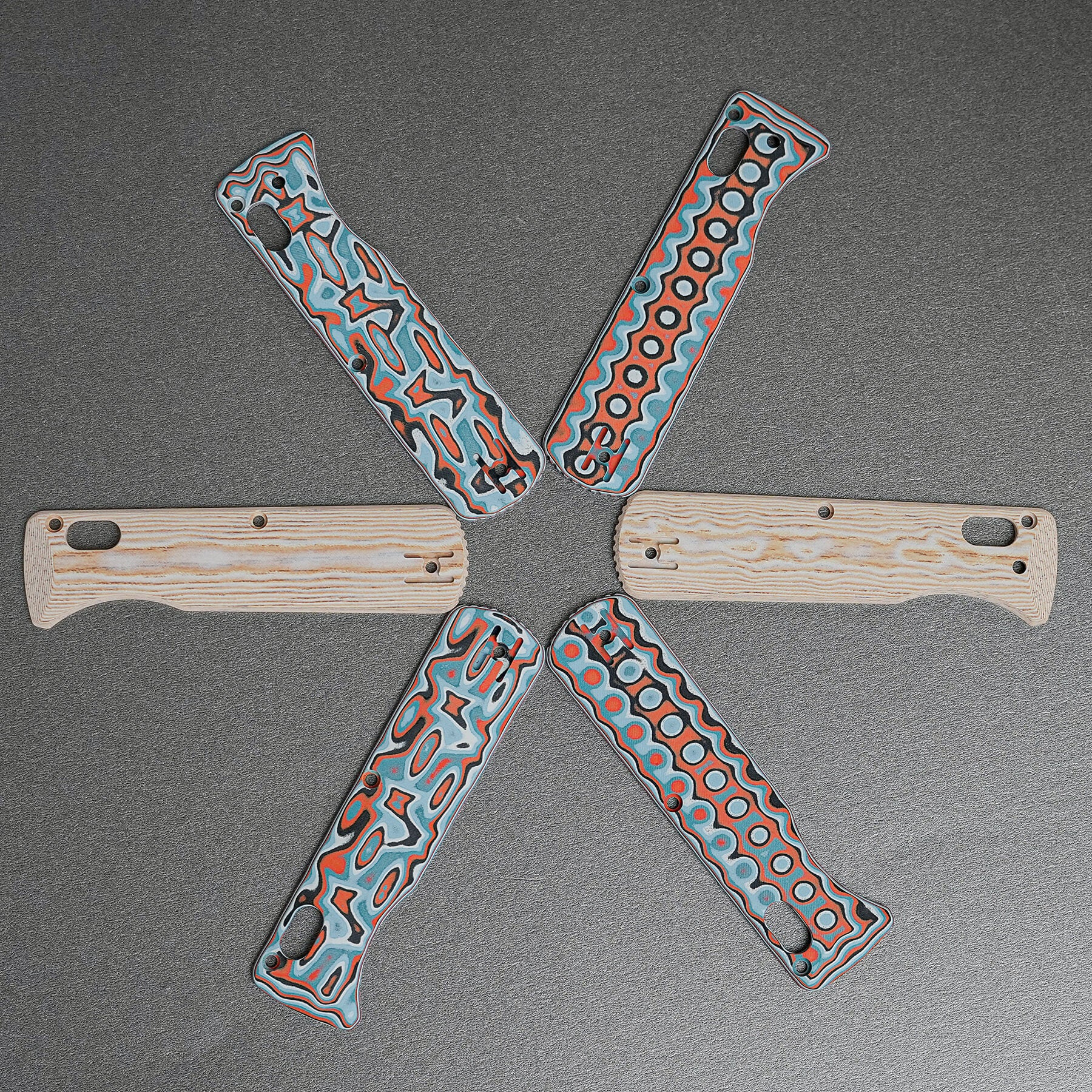 Vombat Handle Scales Kits- W0110