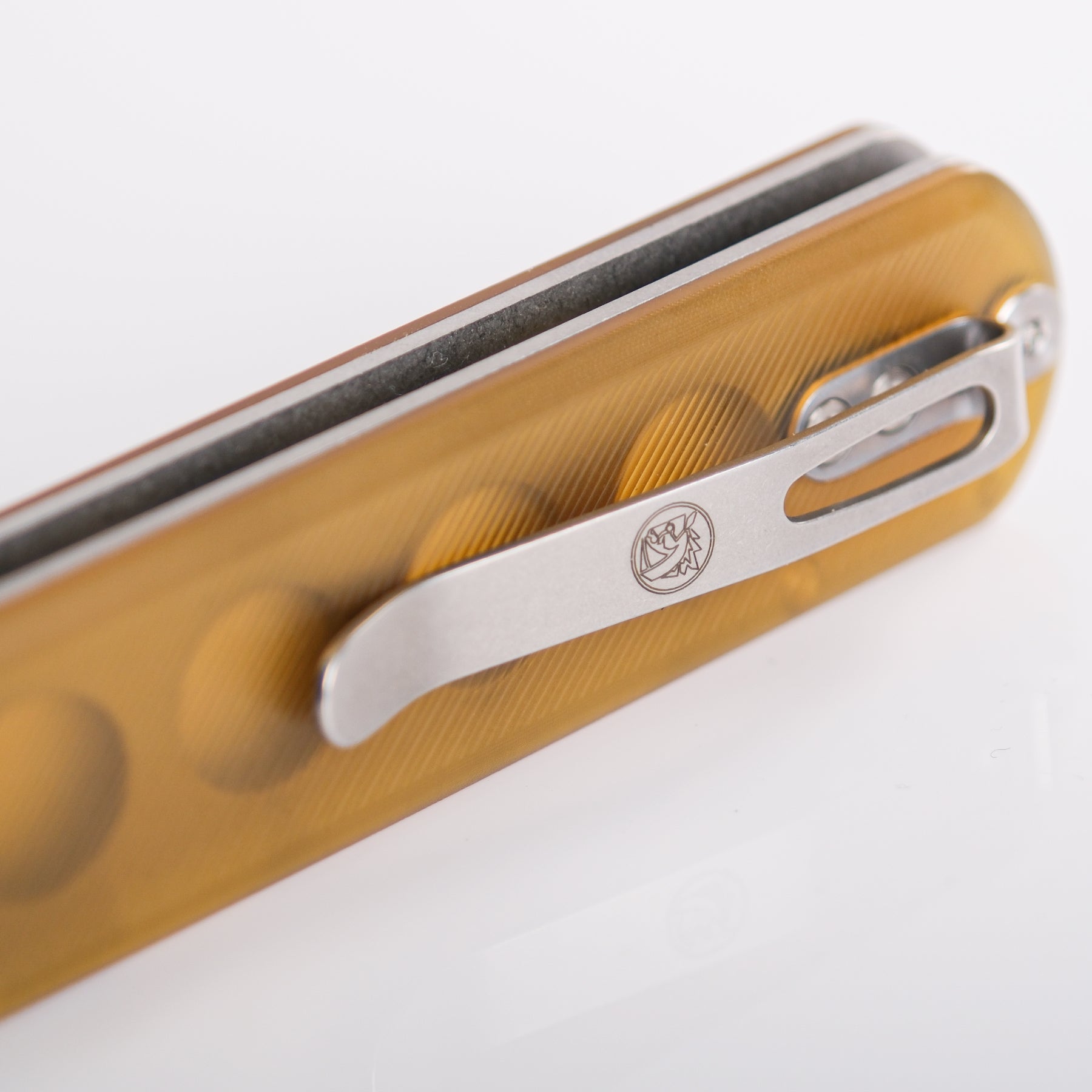 Vosteed Corgi knife, pocket clip detail